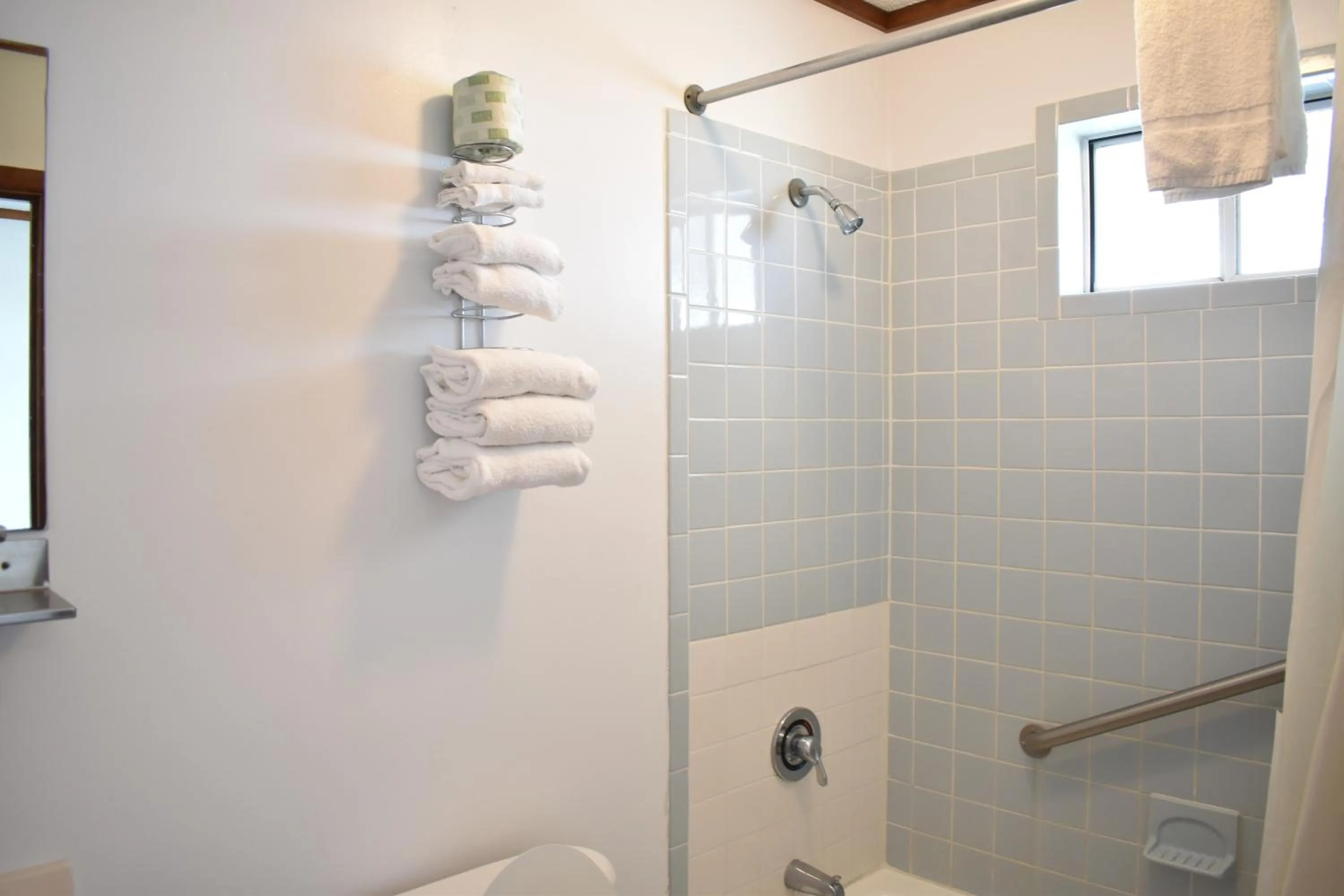 Bathroom in Blue Heron Motel