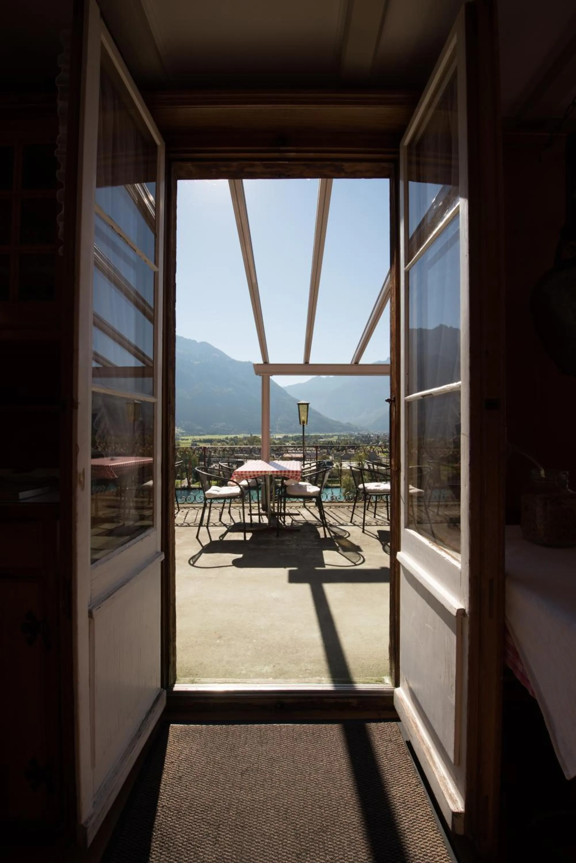 Balcony/Terrace in Gasthof Schoenegg B&B