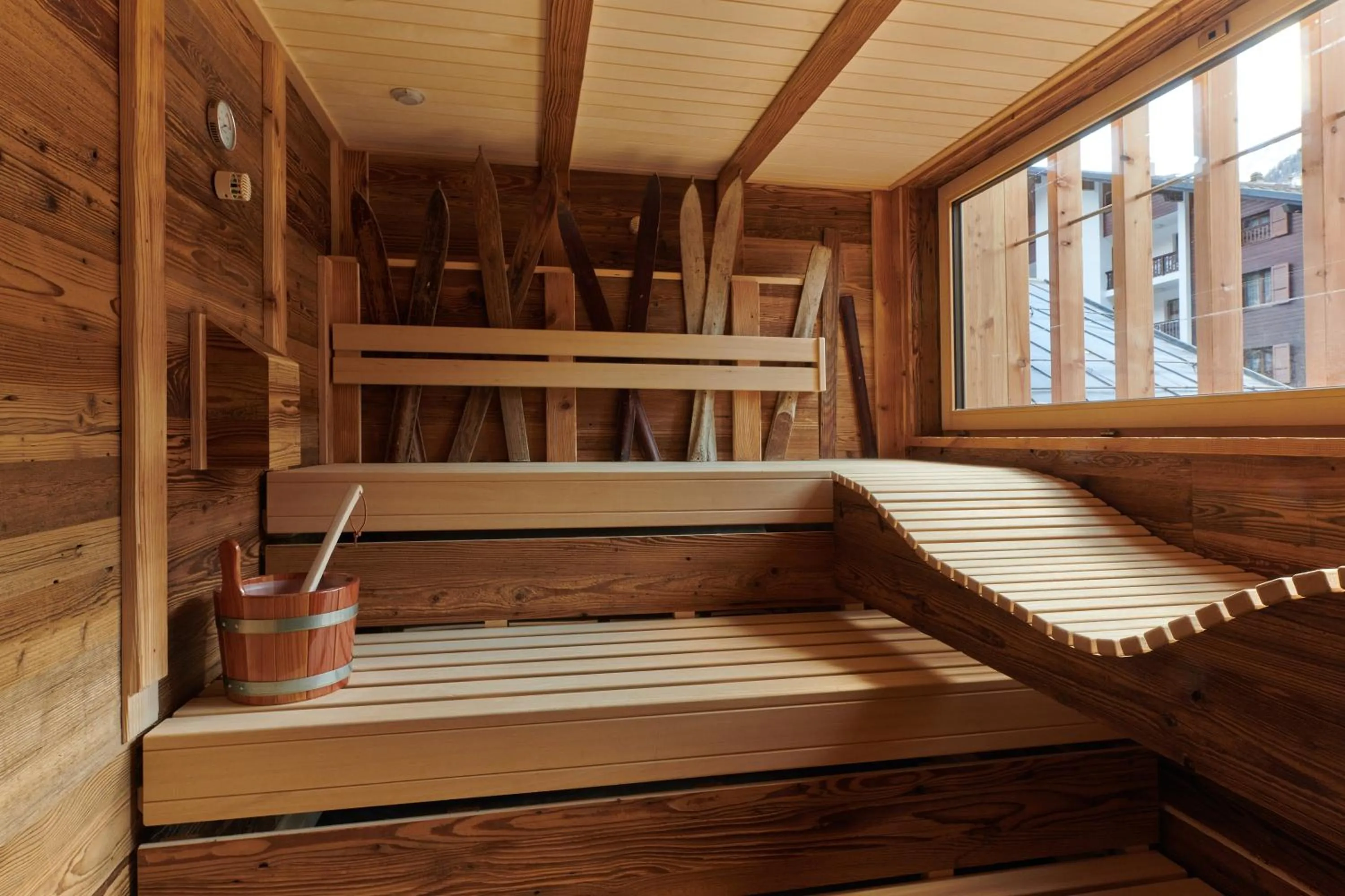 Sauna in Boutique Hotel Beau-Séjour & Spa Superior