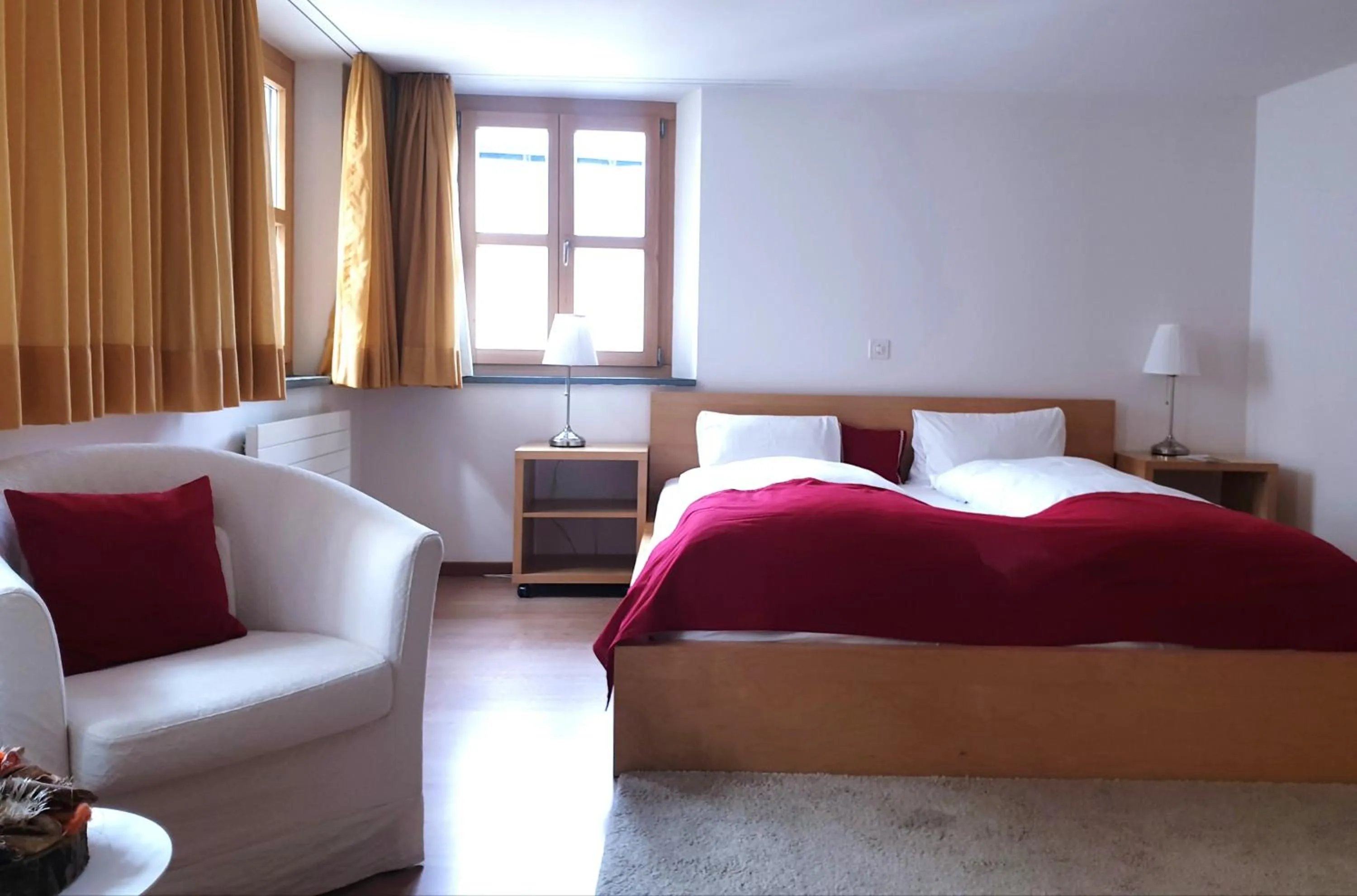 Bed in Palazzo Mysanus Samedan