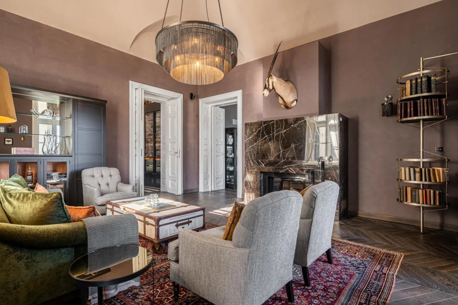 Library in BOTANIQ Castle of Tura - Small Luxury Hotels of the World