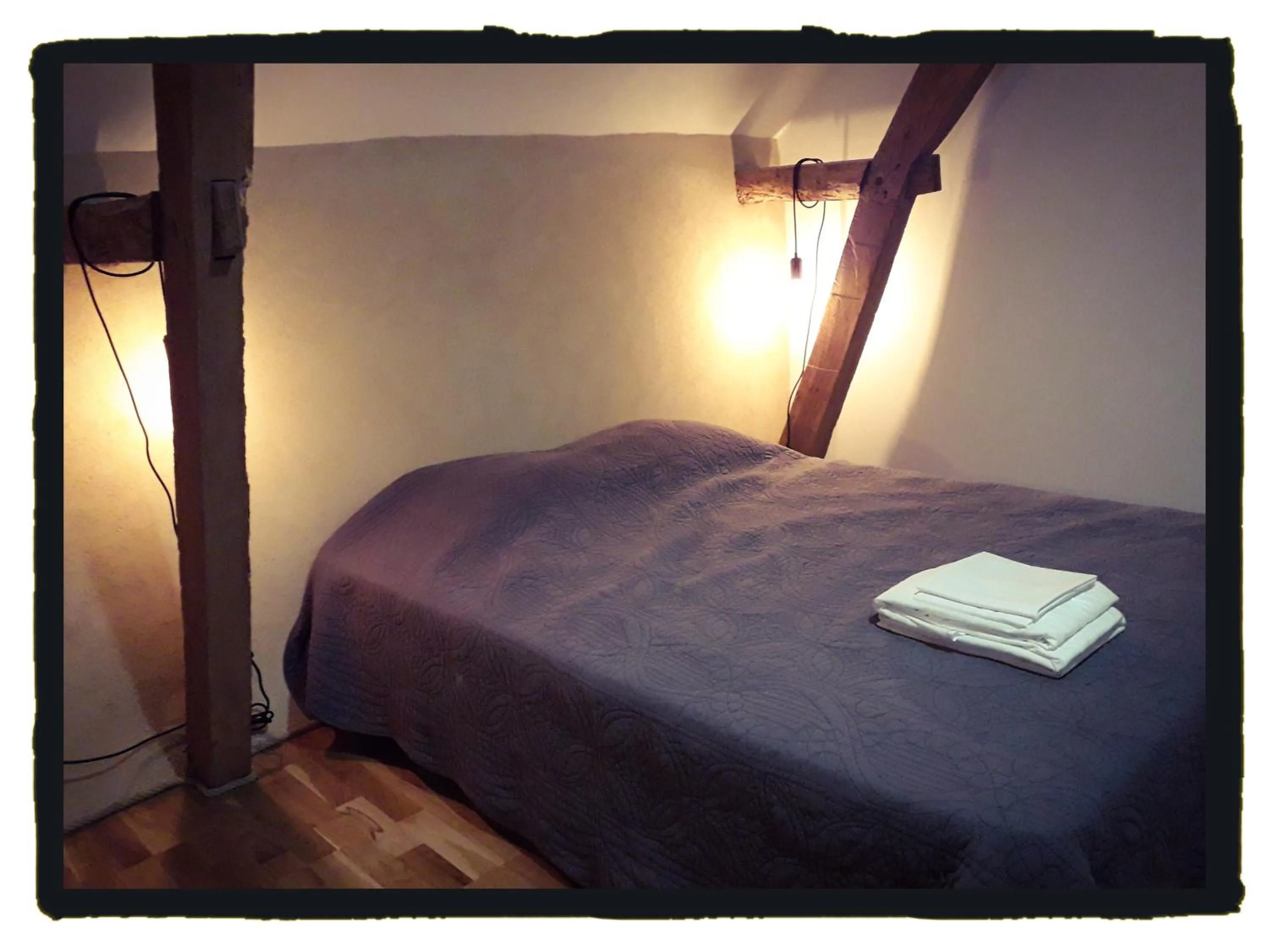 Bedroom, Bed in Ecogite Rural La Cle des Champs