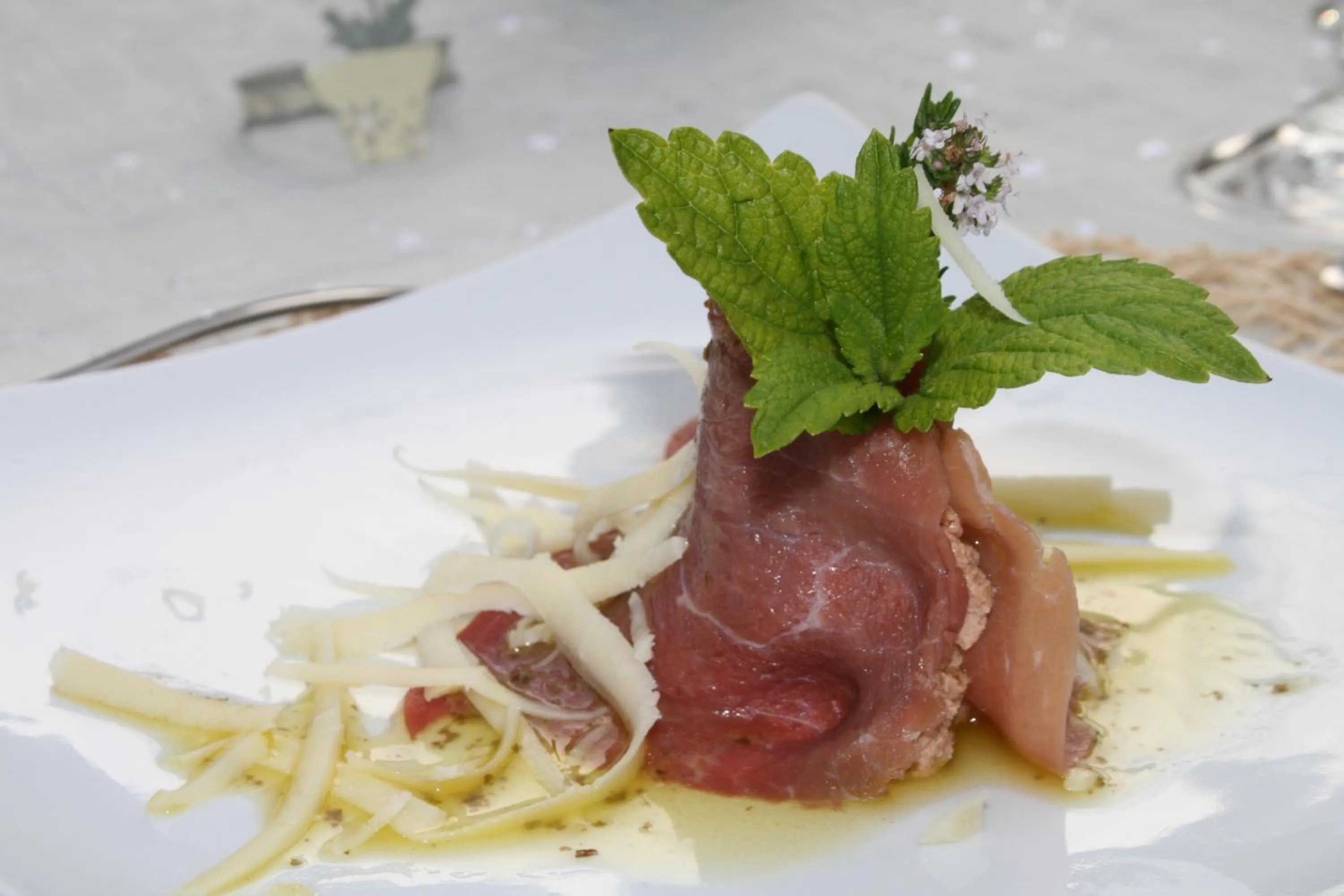 Food close-up in Chambres Rozies Dunes