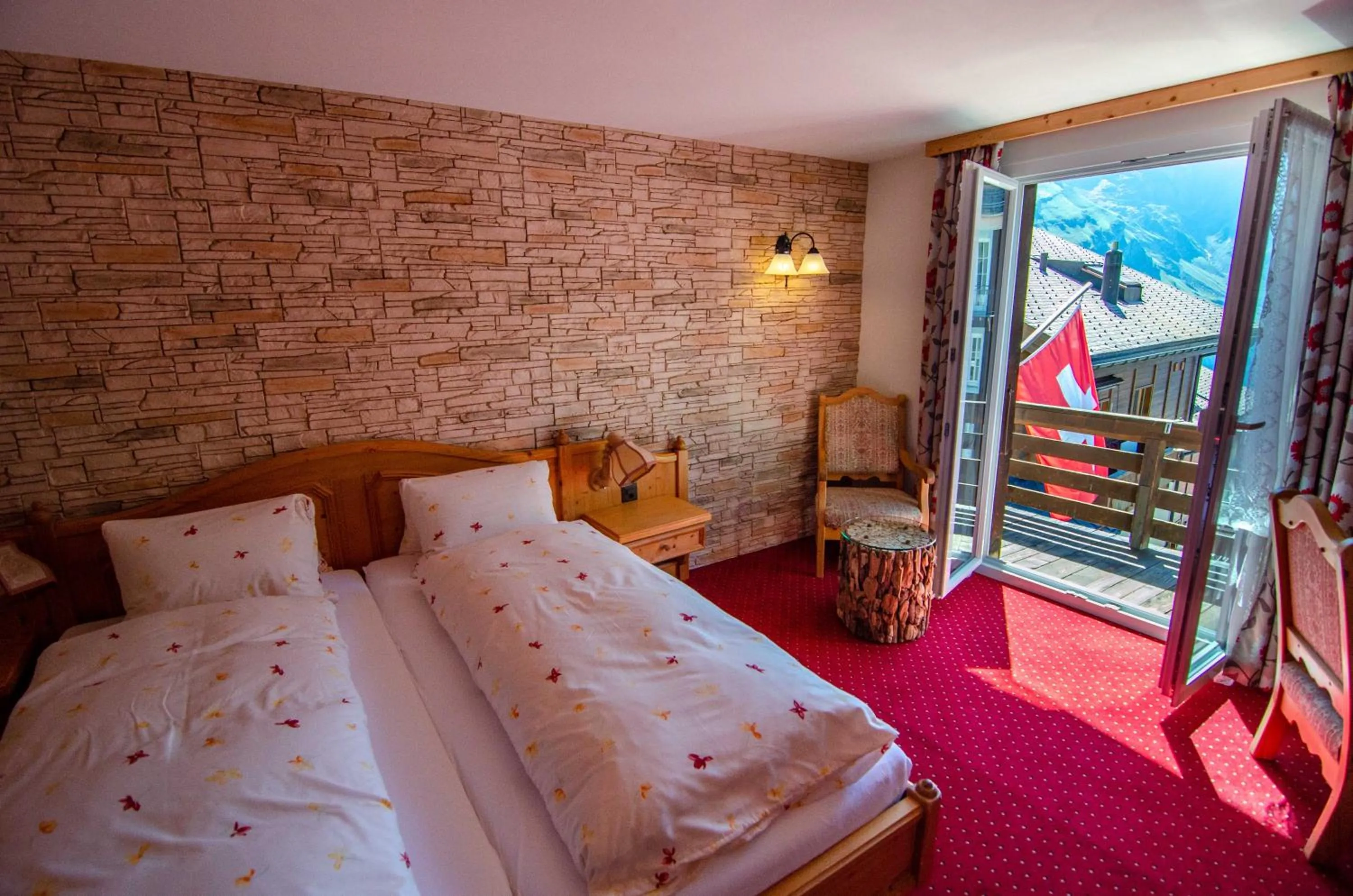 Bed in Hotel Blumental