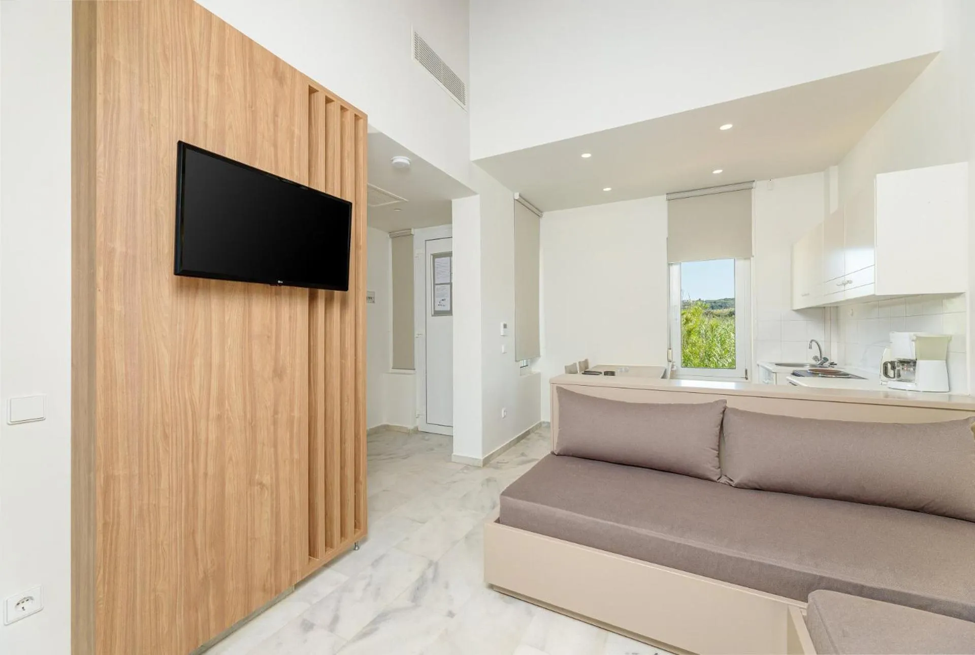 Seating area in Kostakis Beach