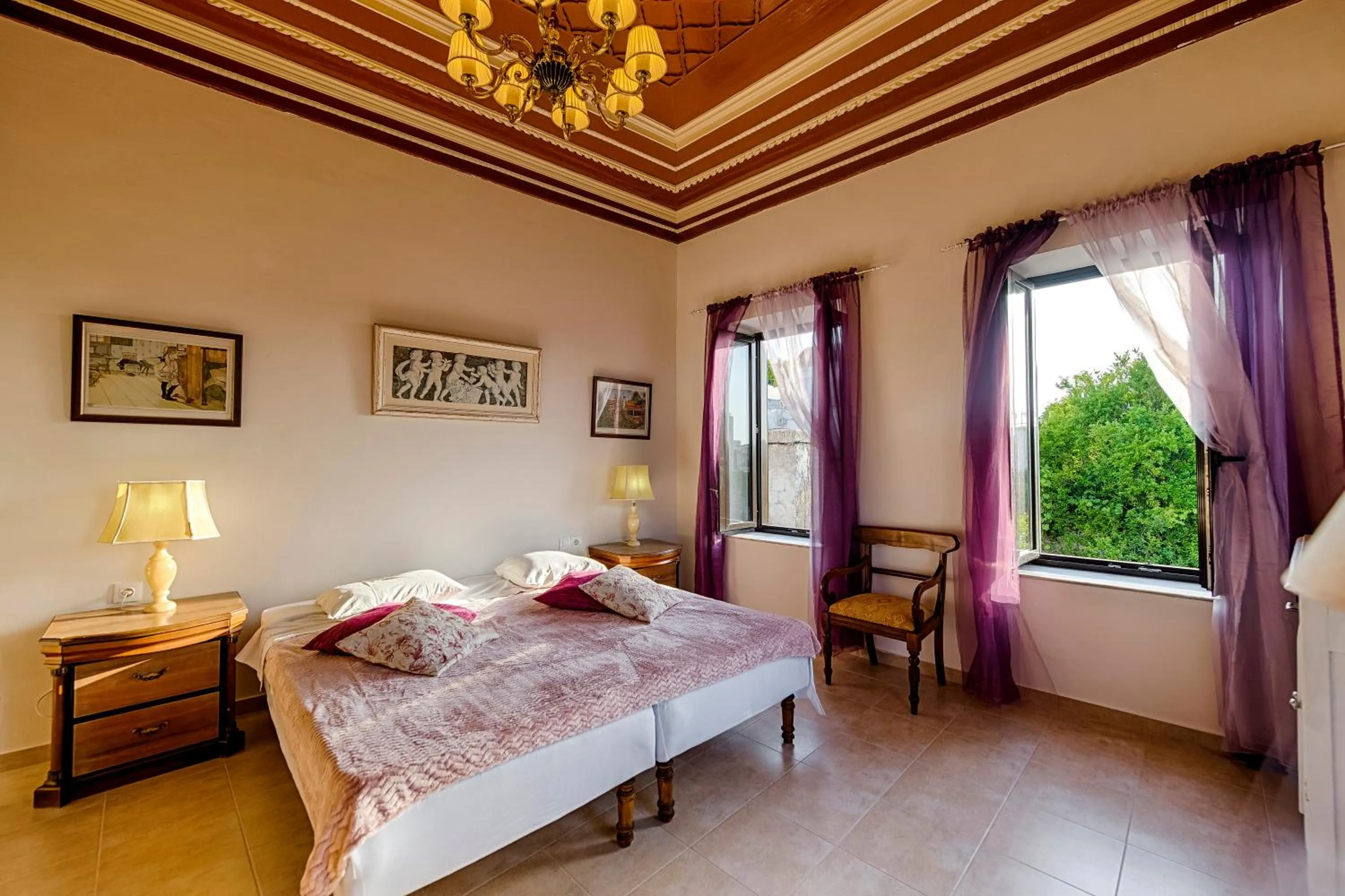 Bed in Kristina´s Apartments