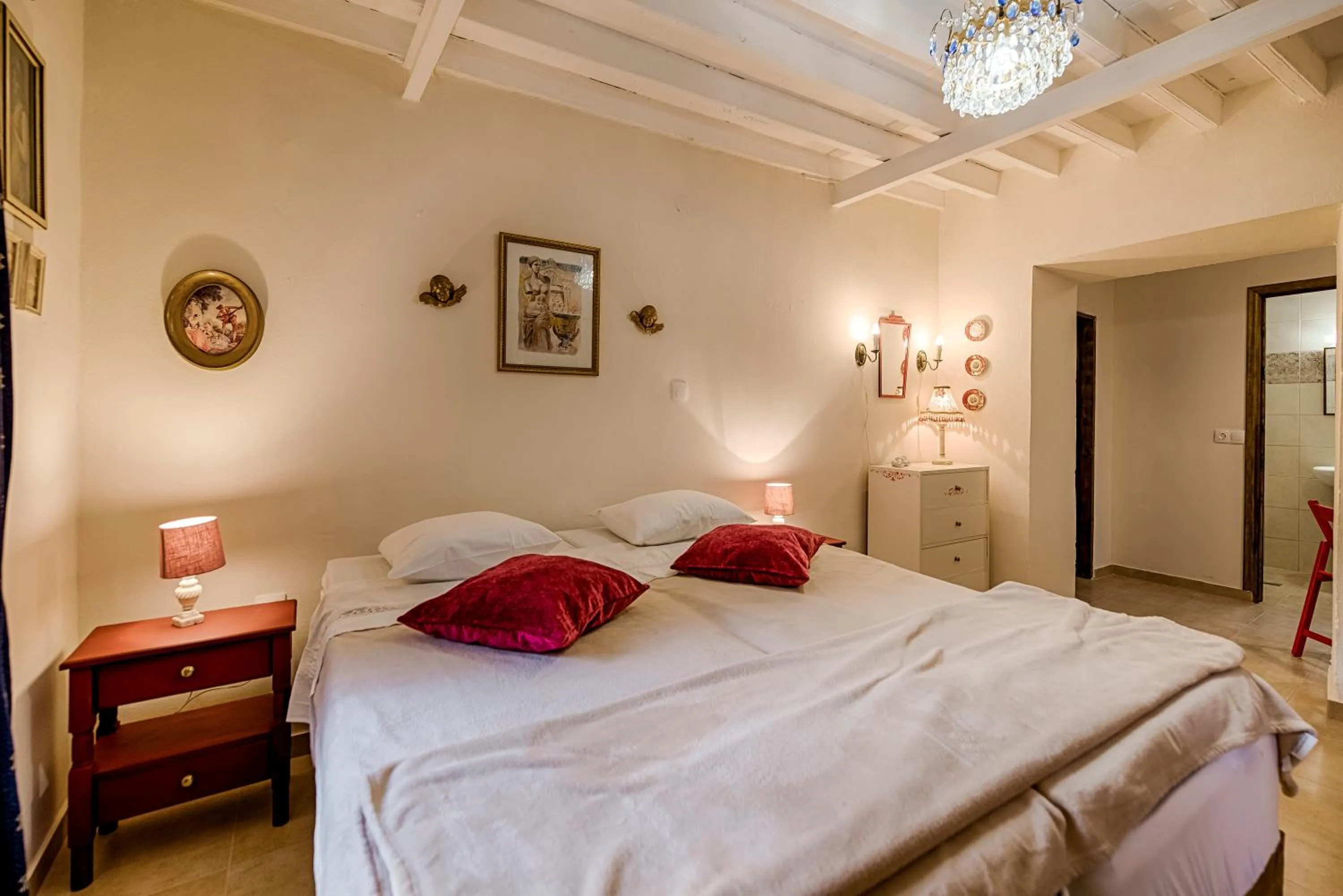 Bed in Kristina´s Apartments