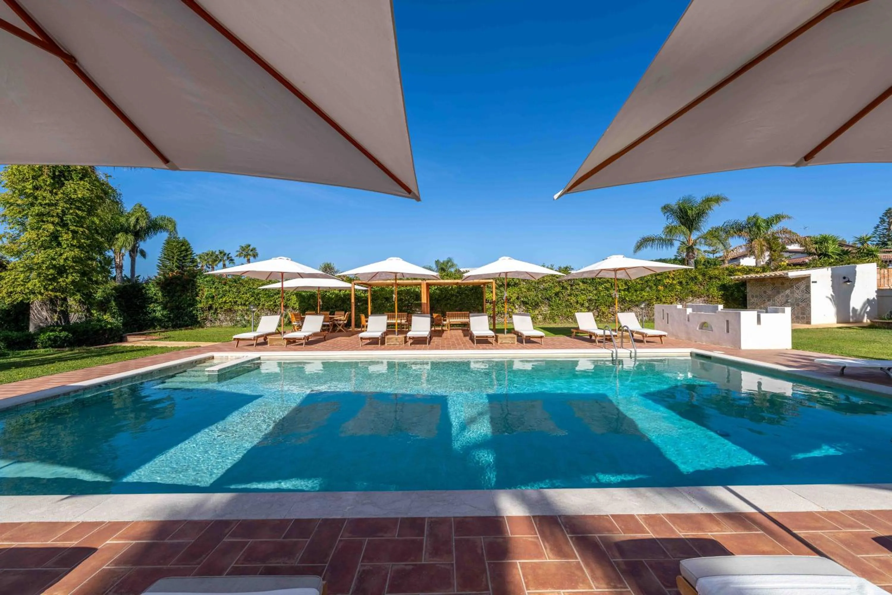 Pool view in Villa Carlotta Resort