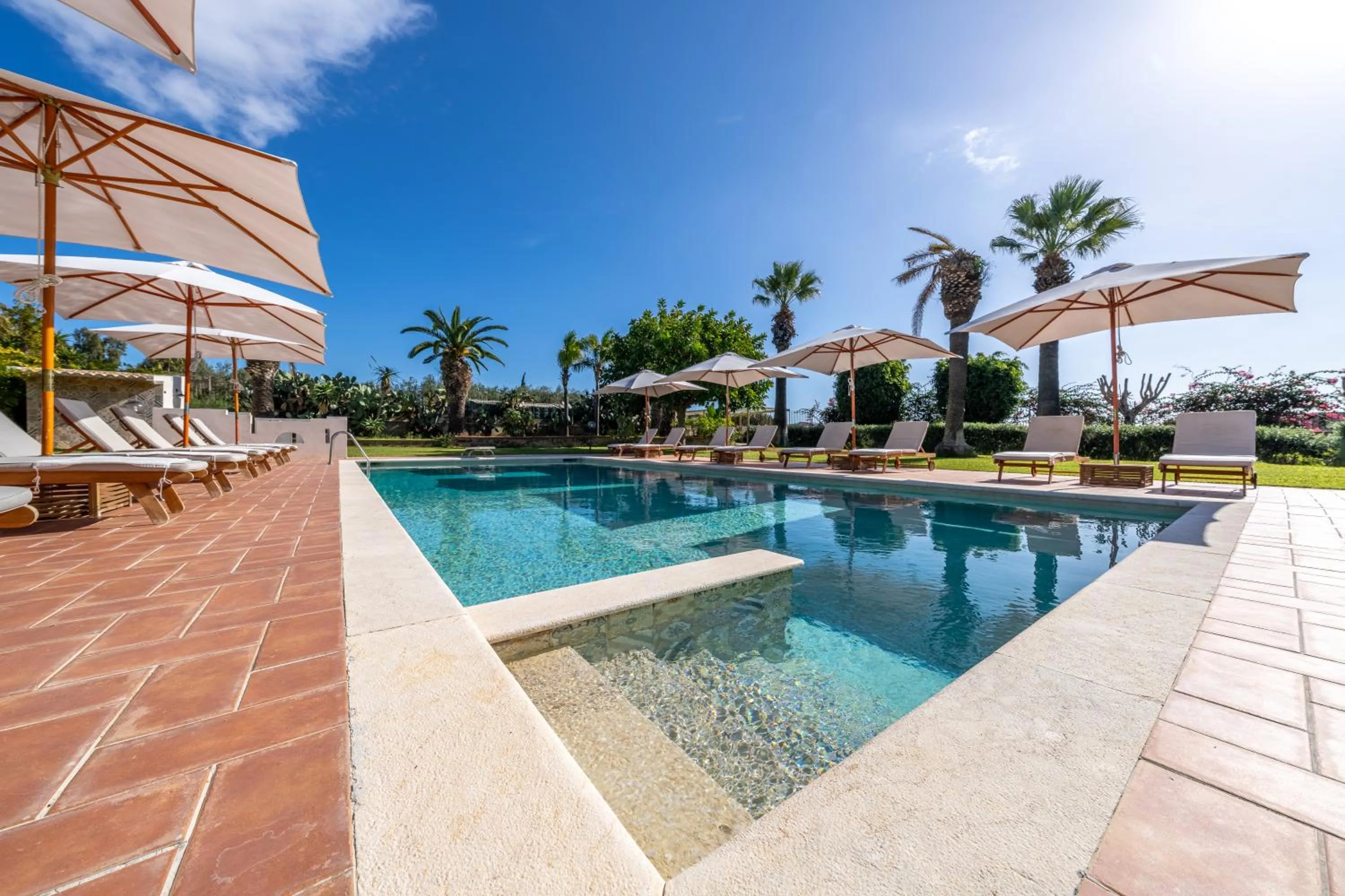 Pool view in Villa Carlotta Resort