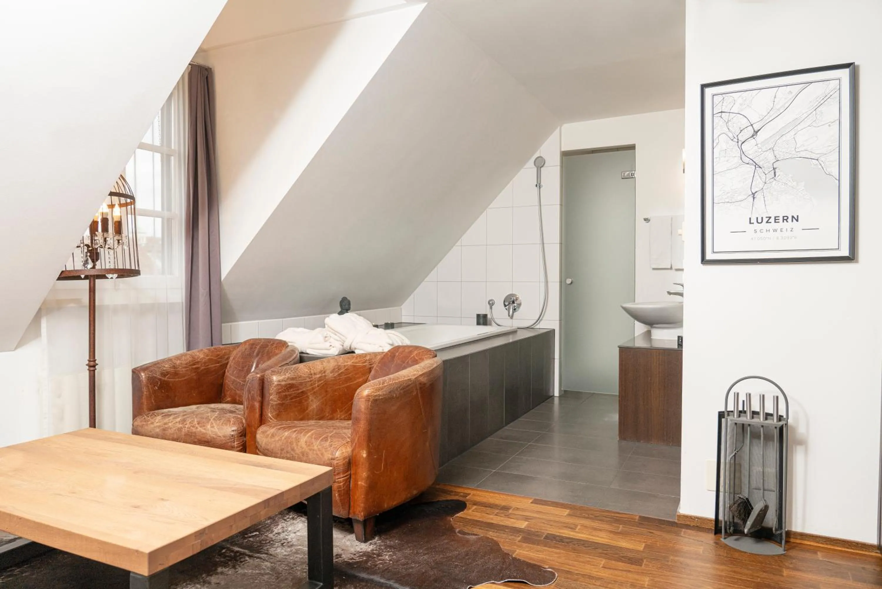 Photo of the whole room, Bed in Boutique Hotel Weisses Kreuz - Adult only Hotel