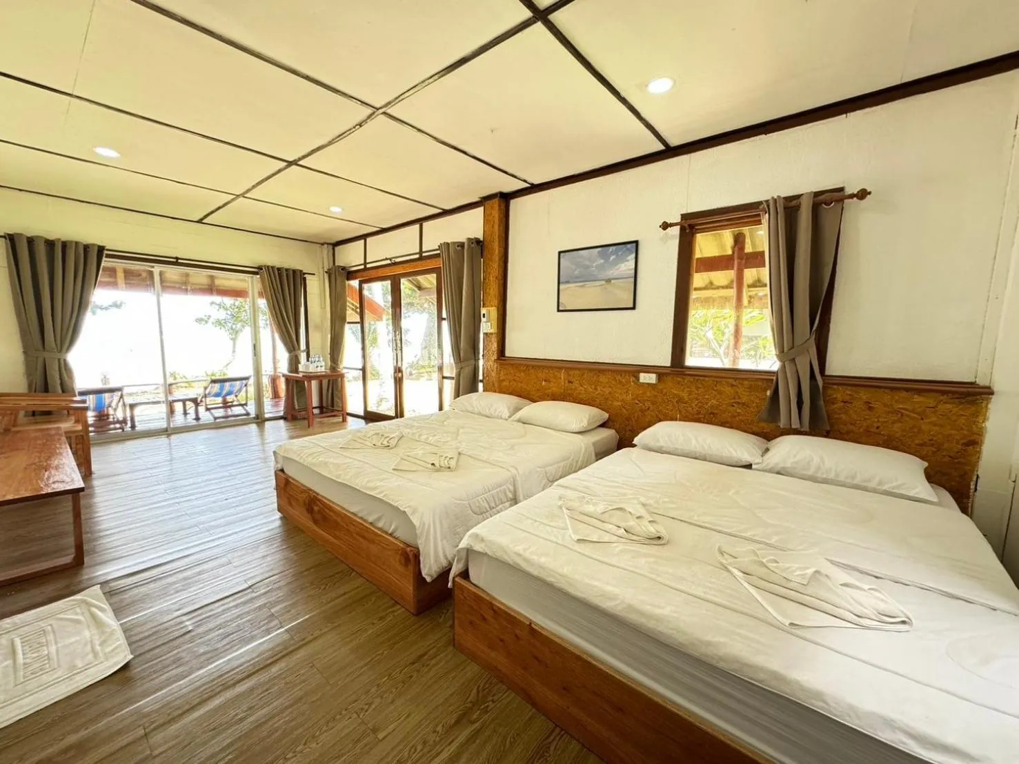 Bed in Libong Beach Resort