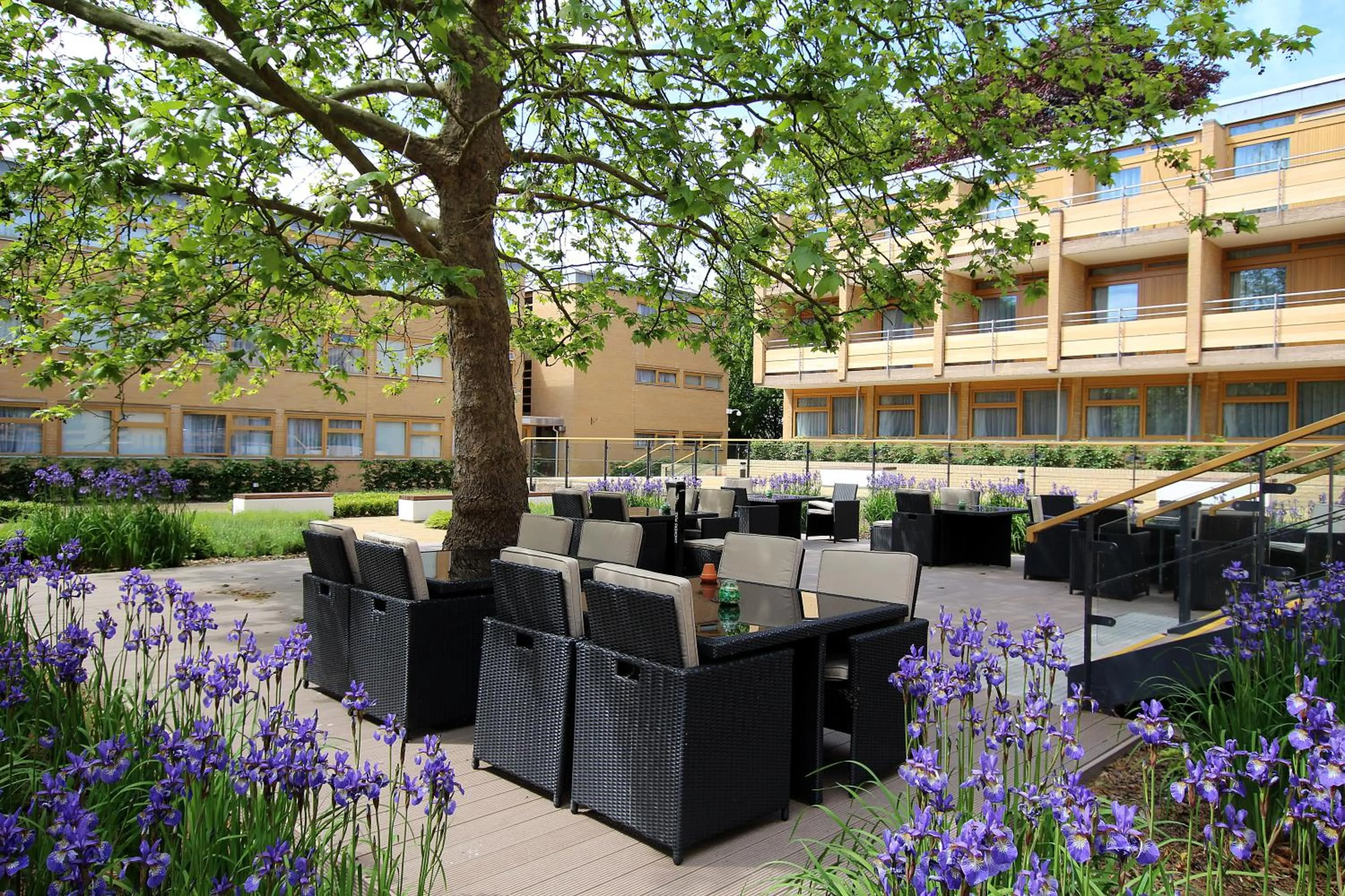 Patio in College Court Hotel
