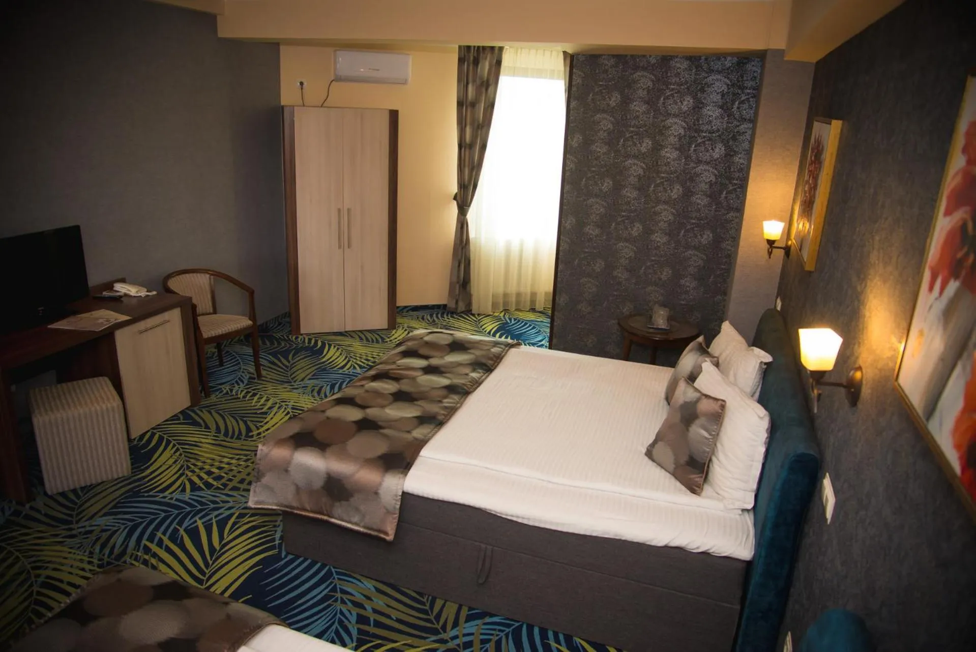 Bed in Hotel Stefani