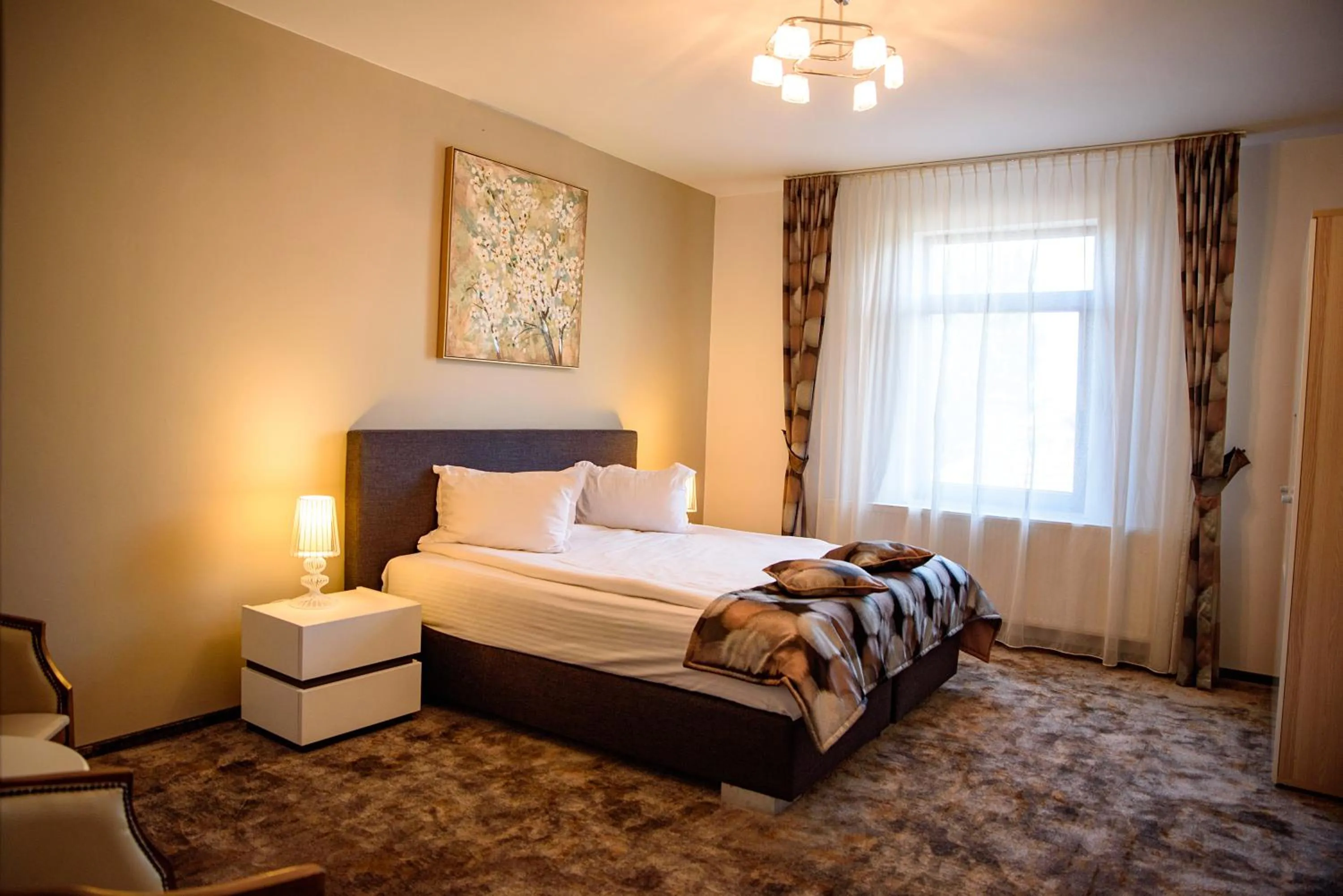 Bed in Hotel Stefani