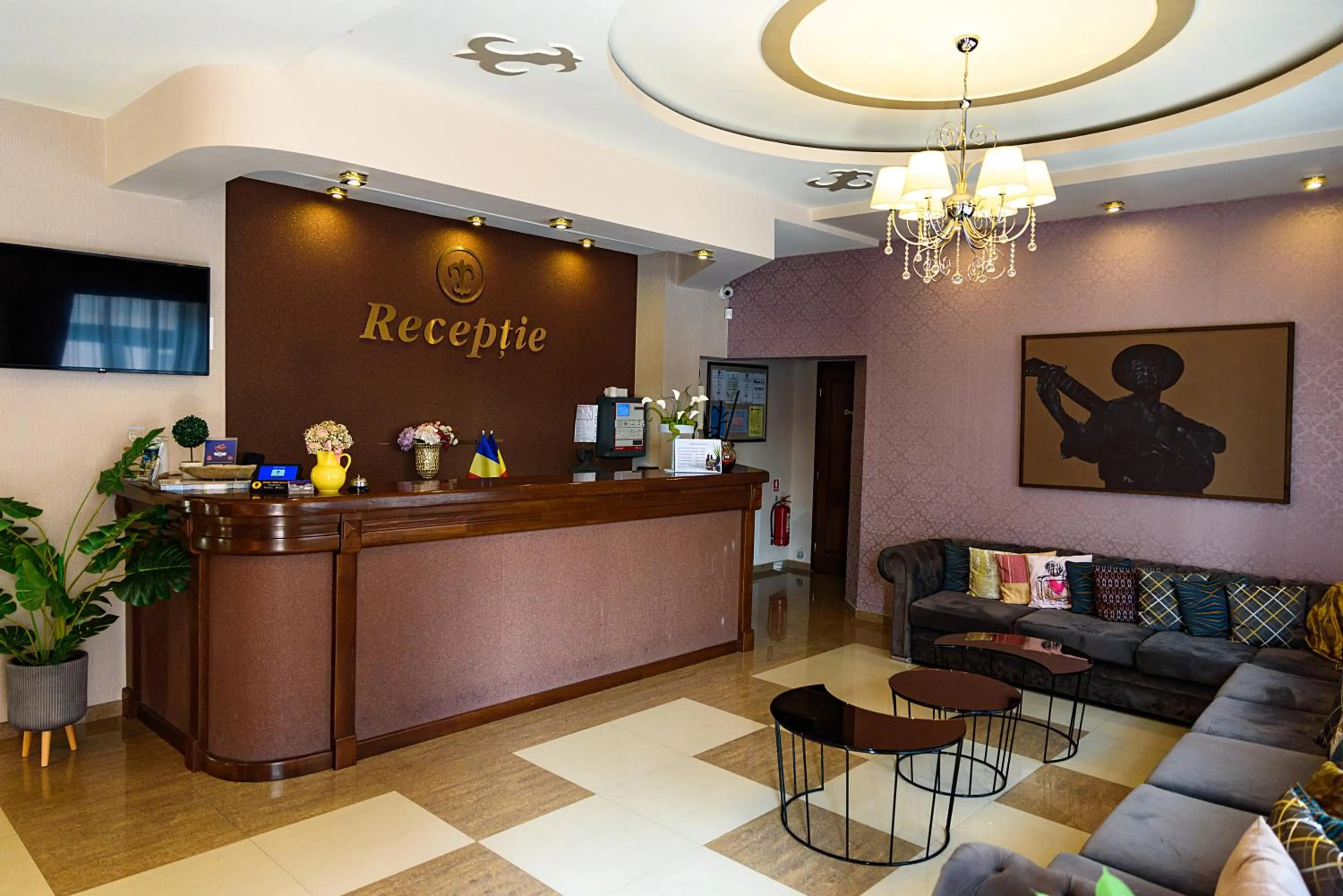 Lobby or reception in Hotel Stefani