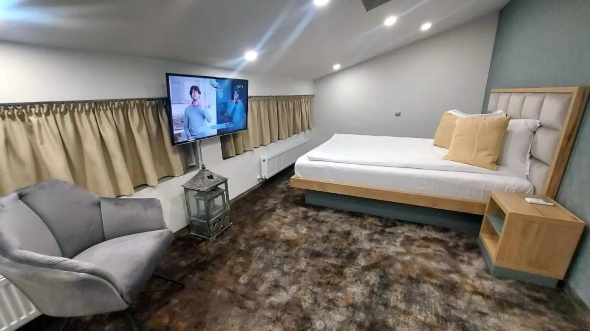 Bed in Hotel Stefani