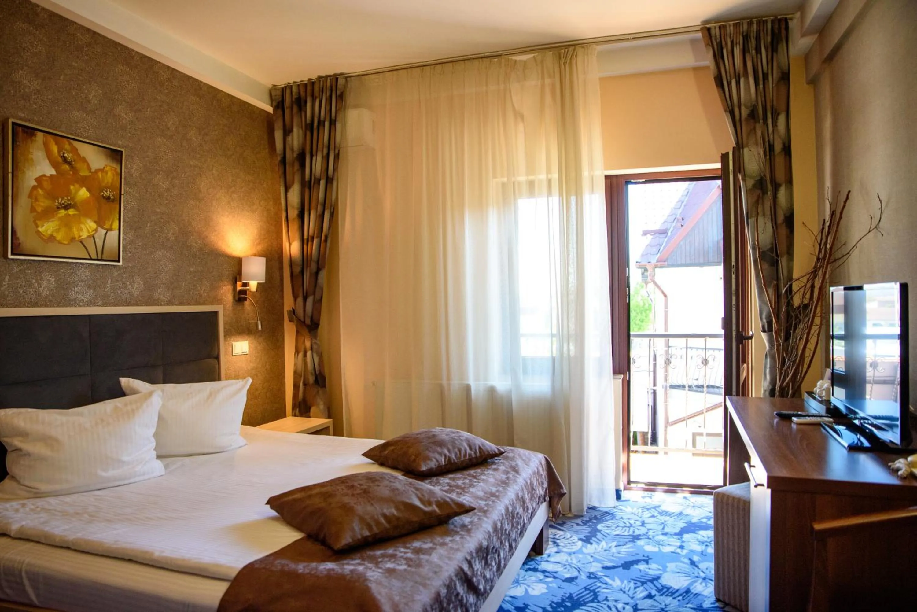 Bed in Hotel Stefani