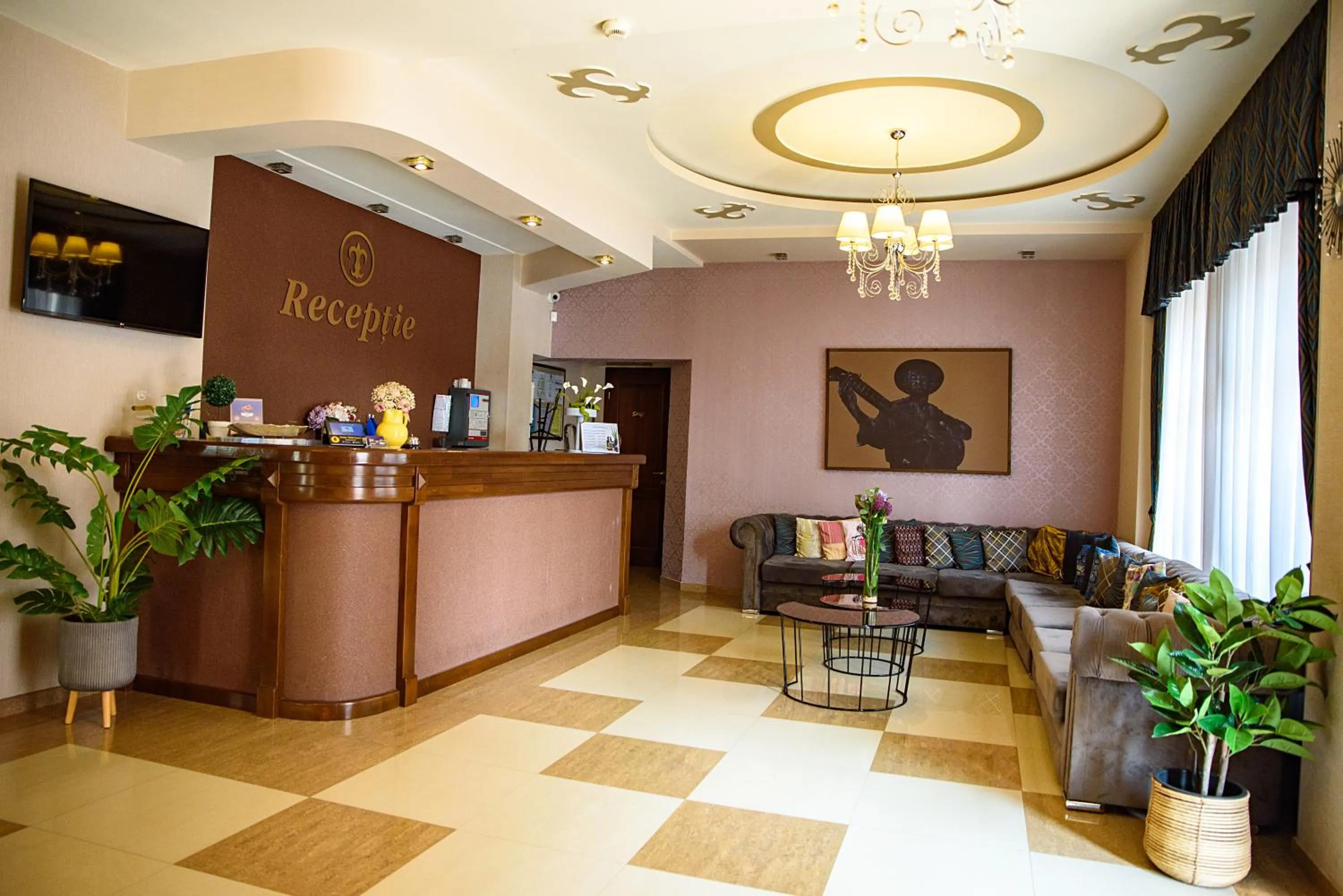 Lobby or reception in Hotel Stefani