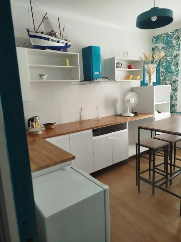 Seating area in Le Crist'Al, hôtel climatisé, front de mer, proche du centre ville, et solution de restauration