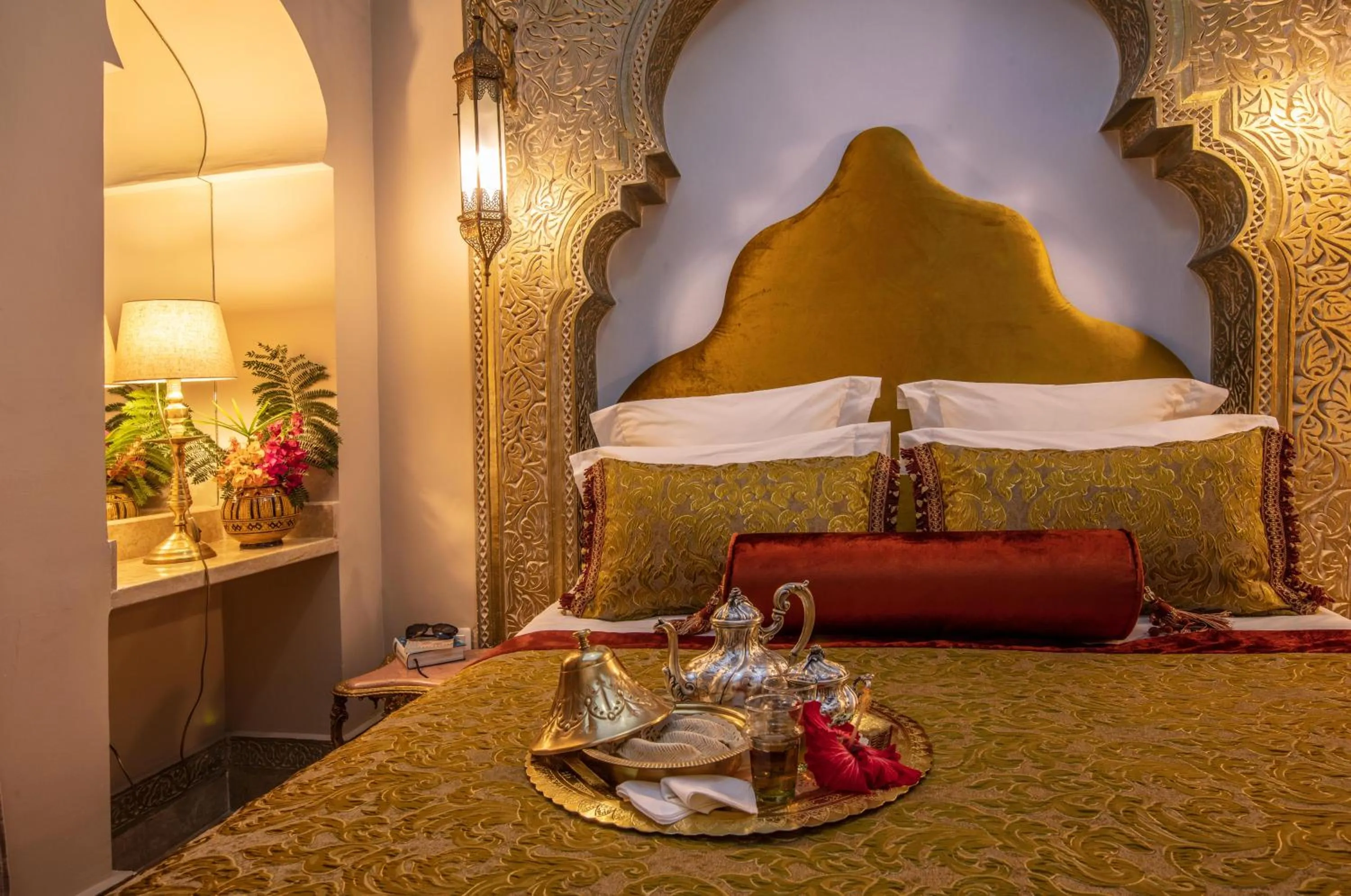 Bed in Riad Dar El Malaika