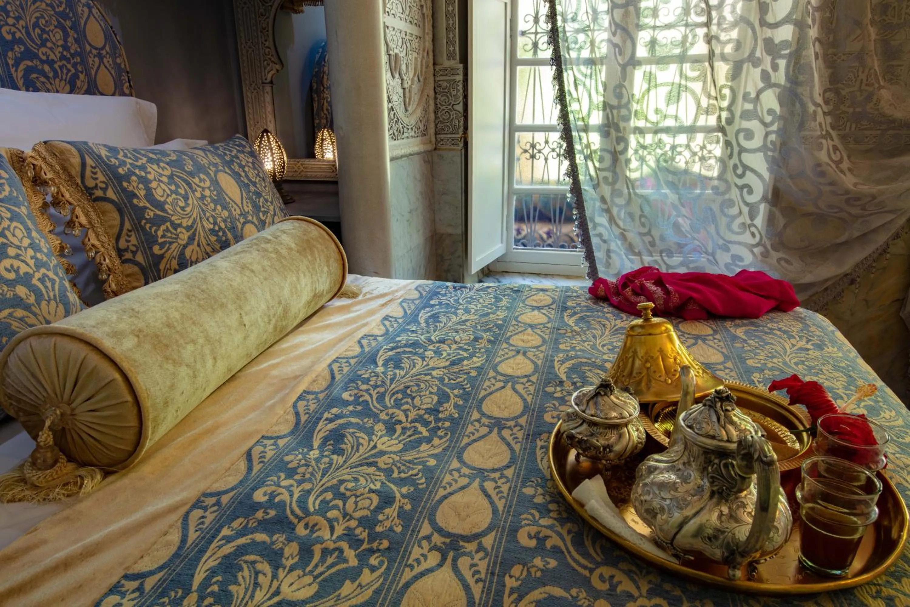 Bed in Riad Dar El Malaika