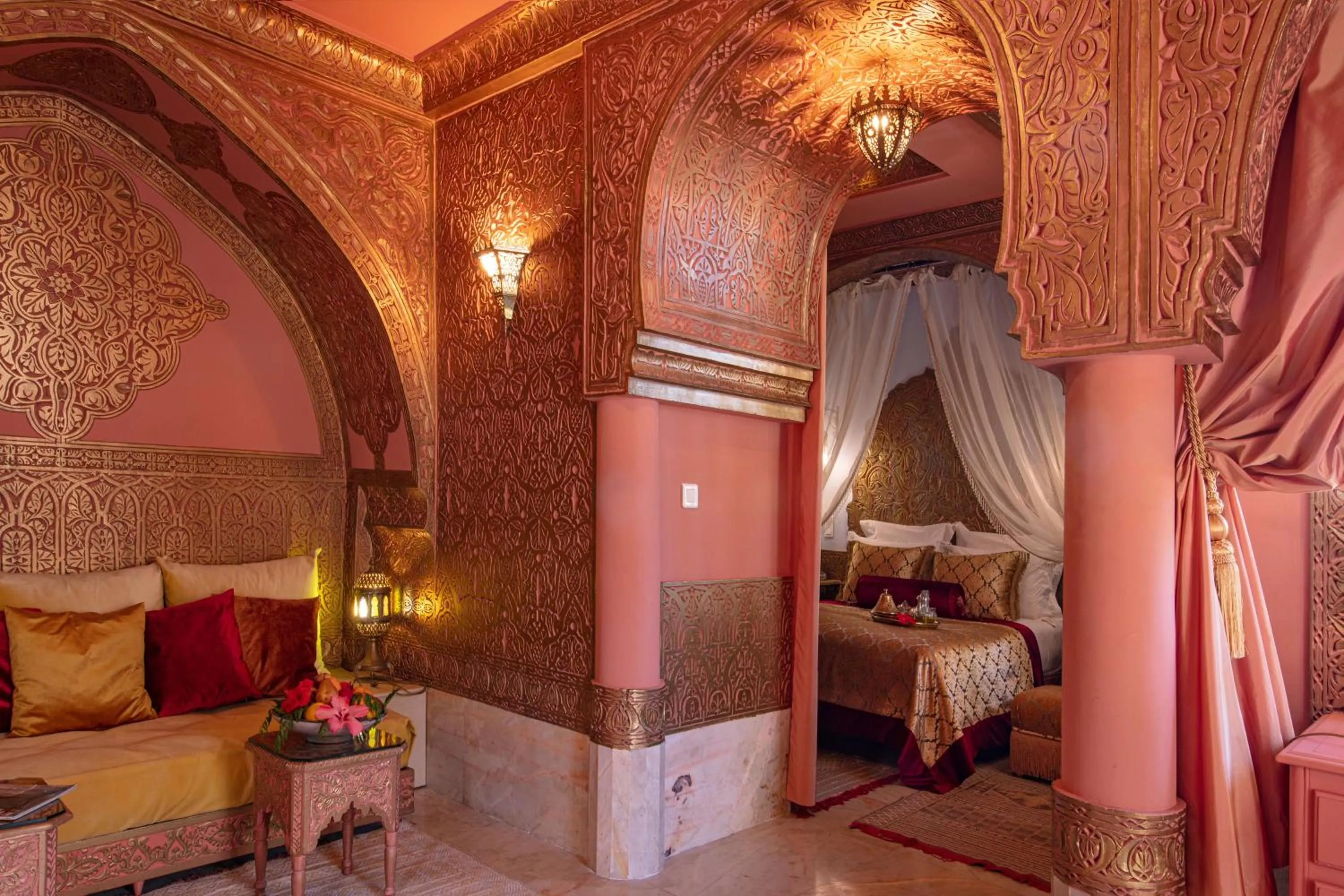 Bed in Riad Dar El Malaika