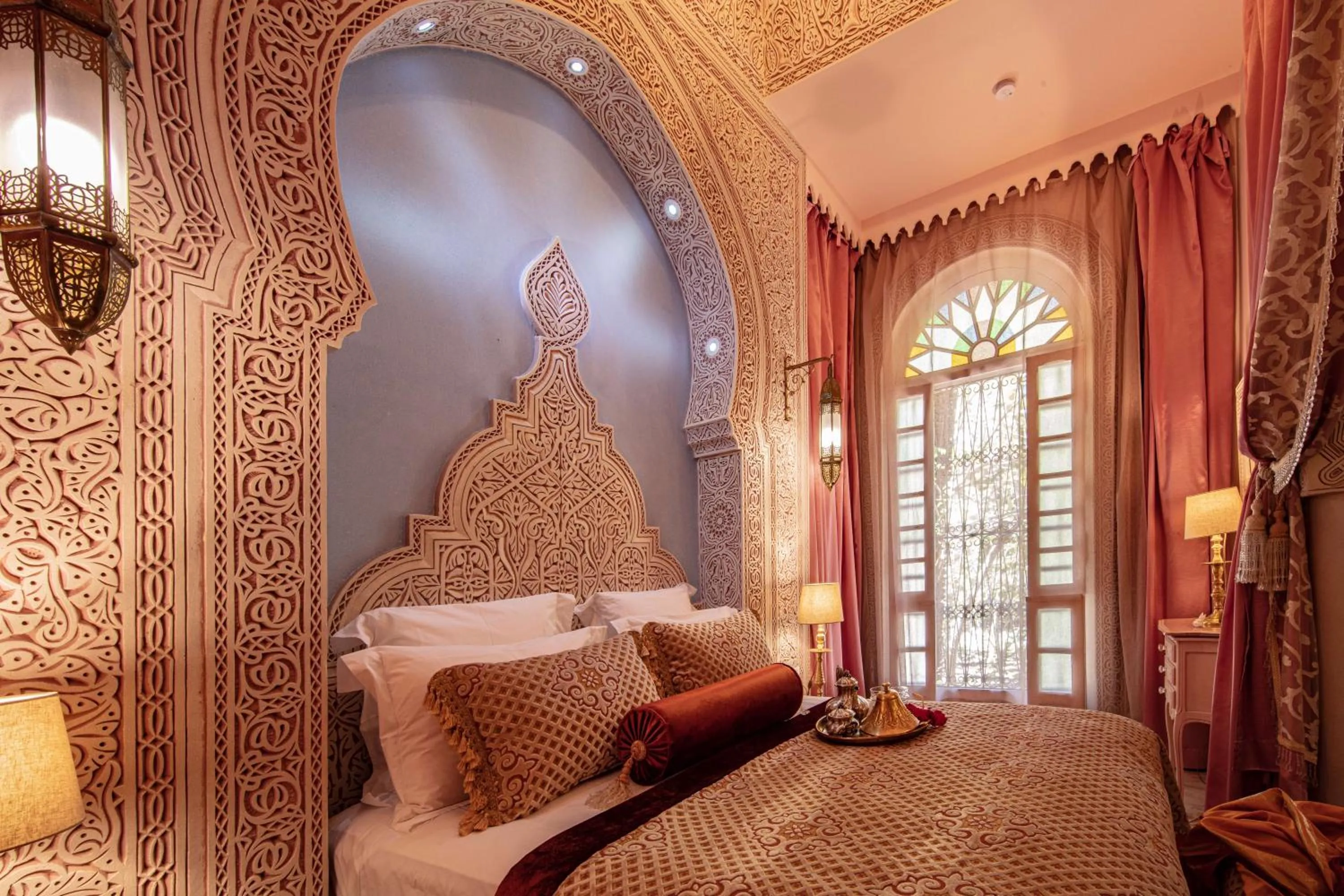 Bed in Riad Dar El Malaika