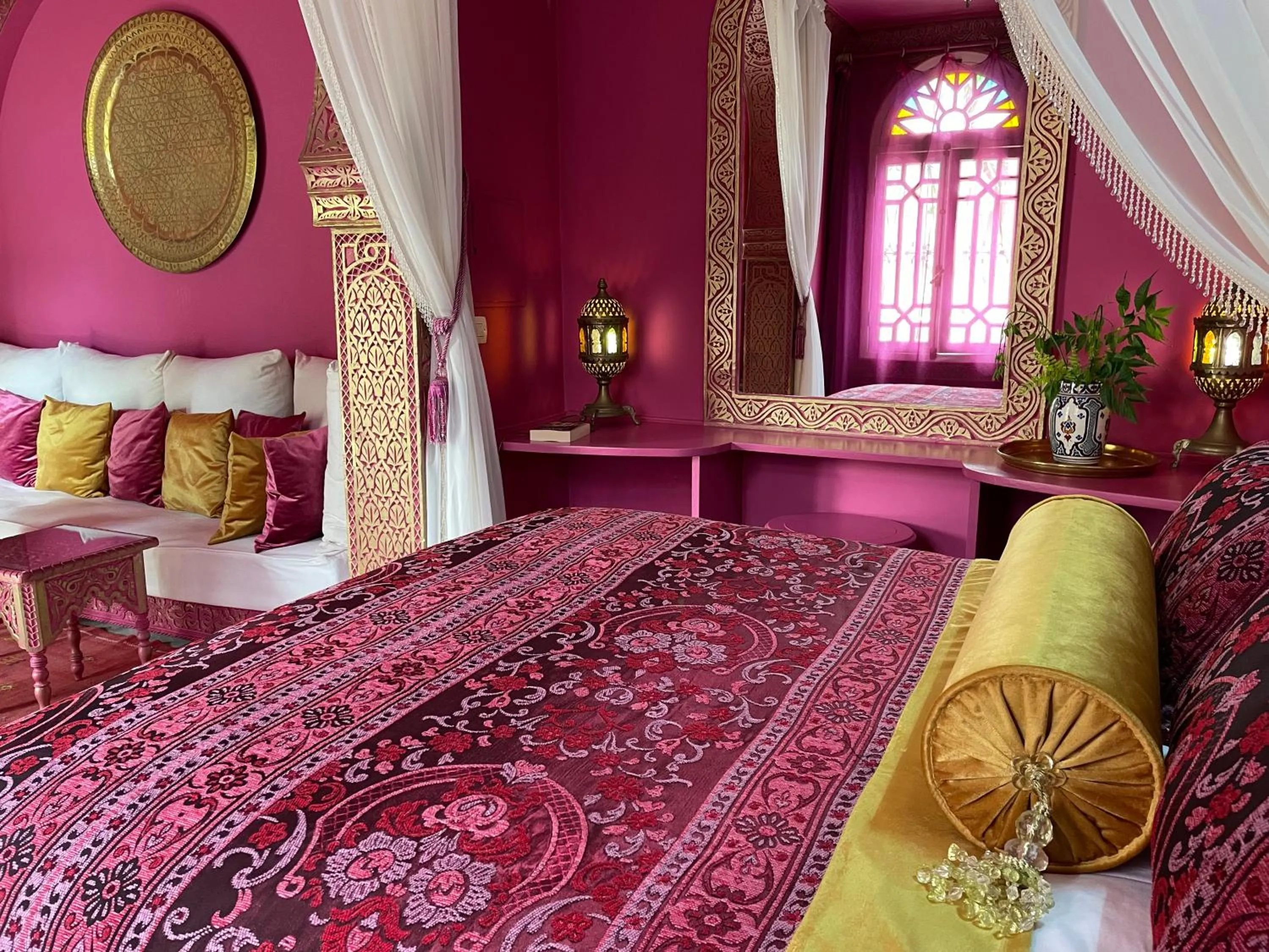 Bed in Riad Dar El Malaika