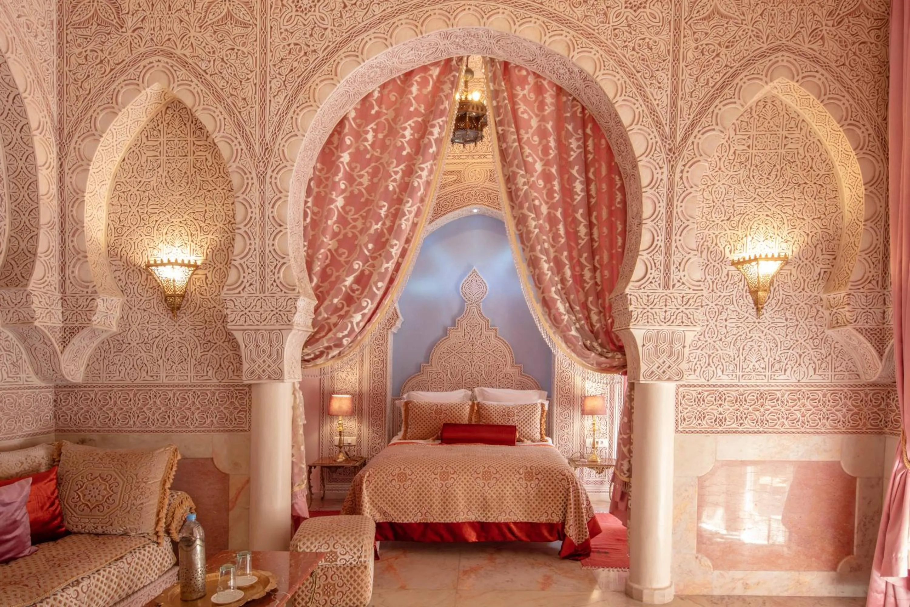 Bed in Riad Dar El Malaika