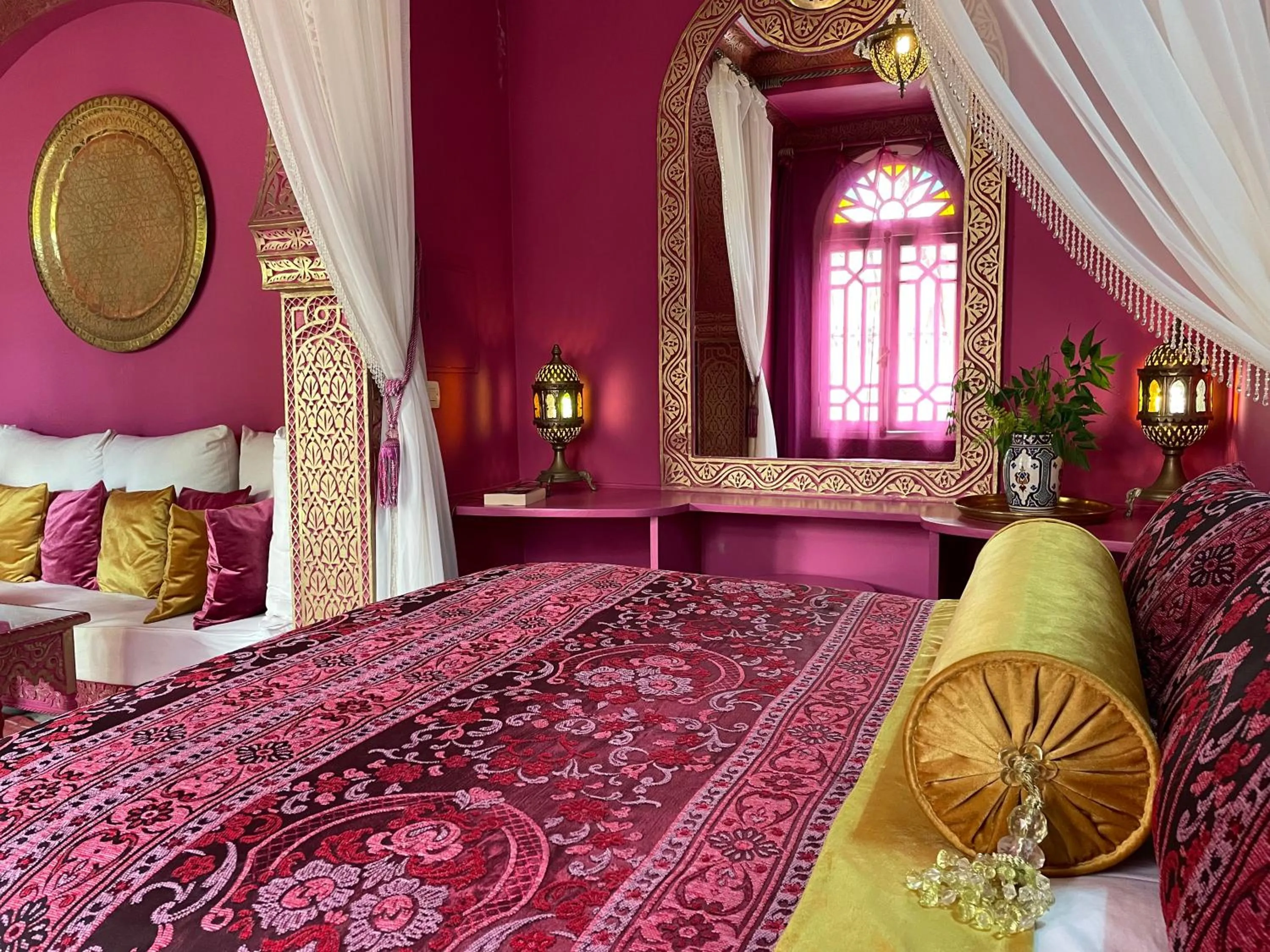 Bed in Riad Dar El Malaika