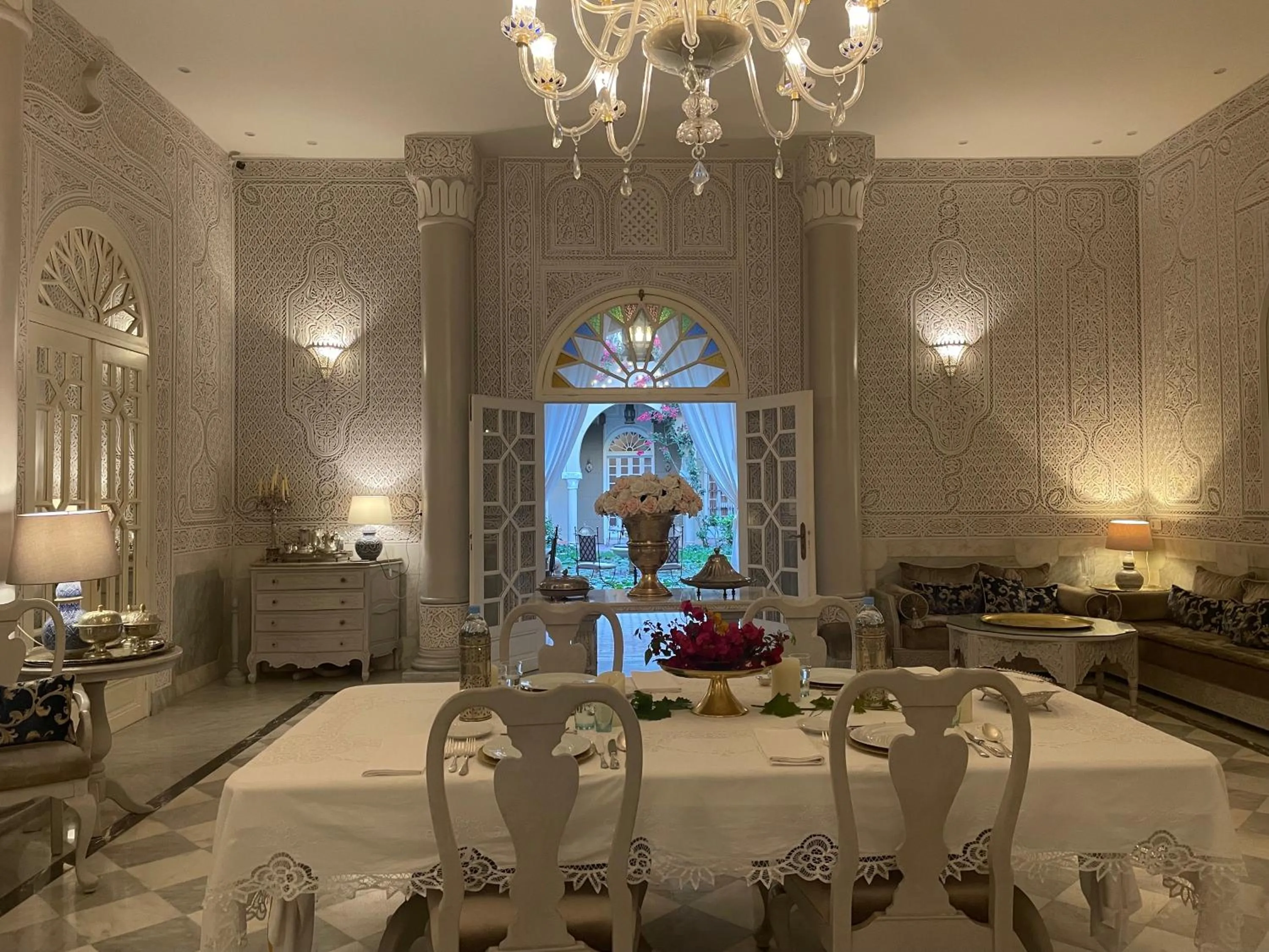 Living room in Riad Dar El Malaika
