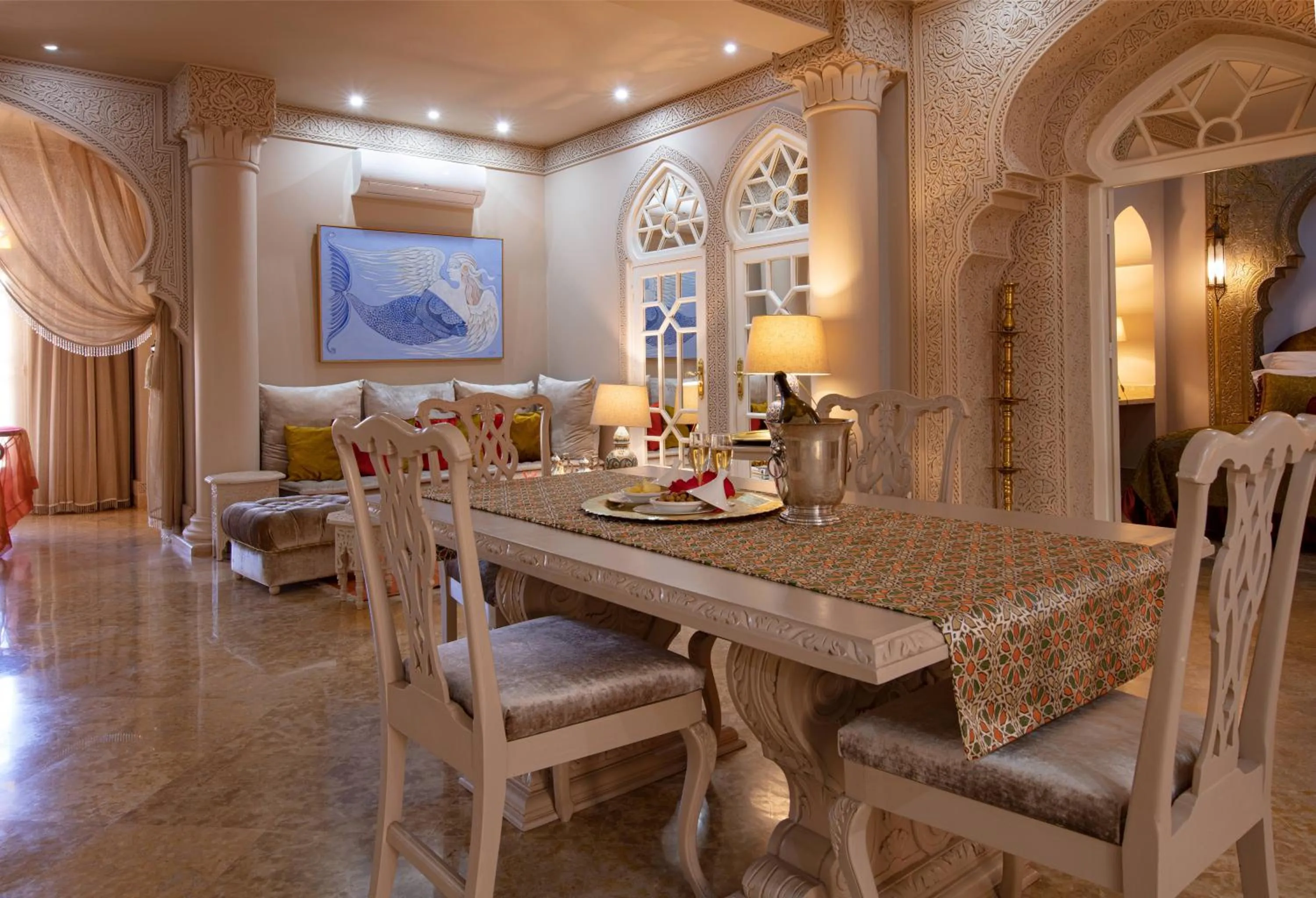 Living room in Riad Dar El Malaika