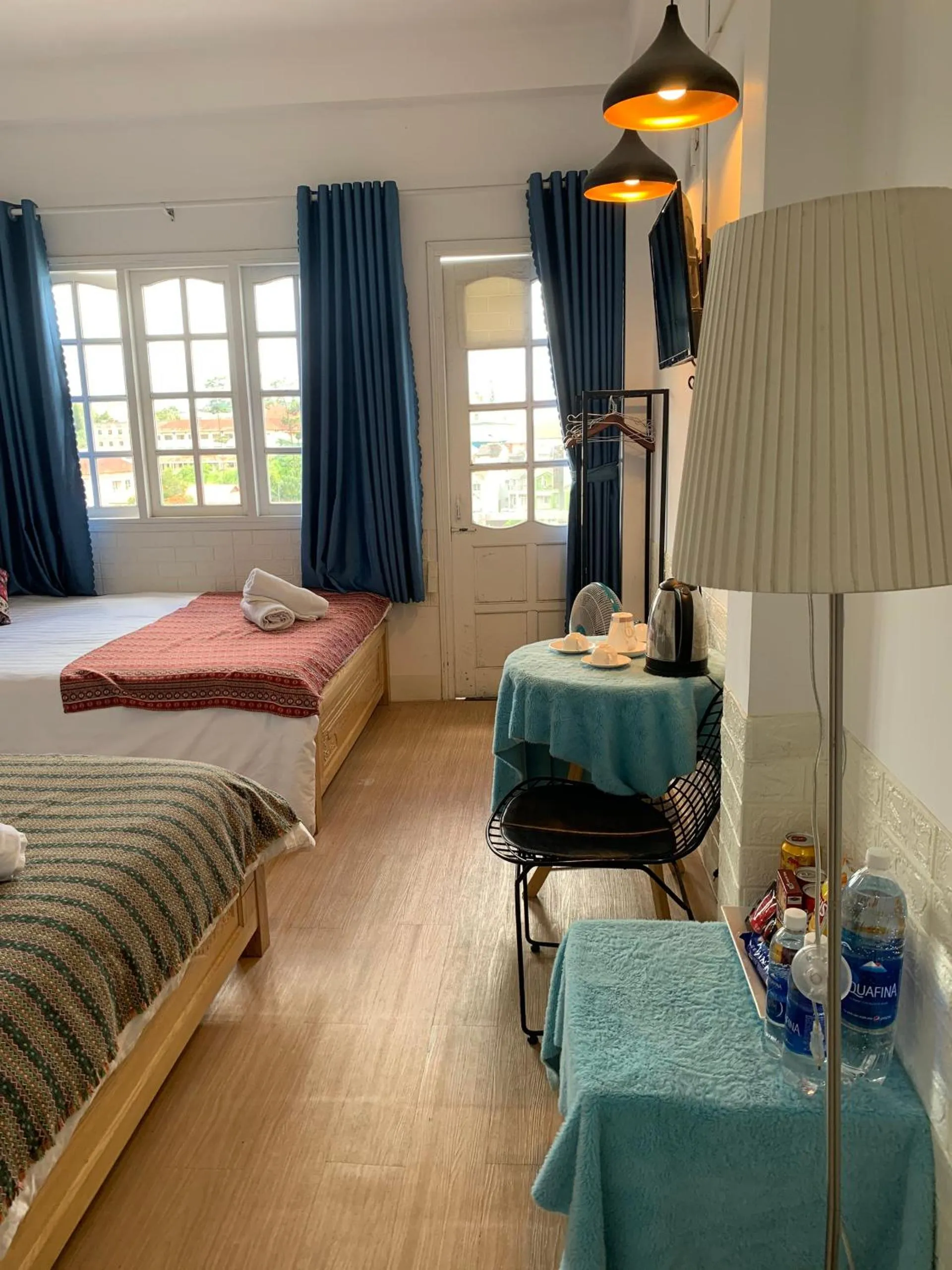 Bed in Chau Giang Hotel