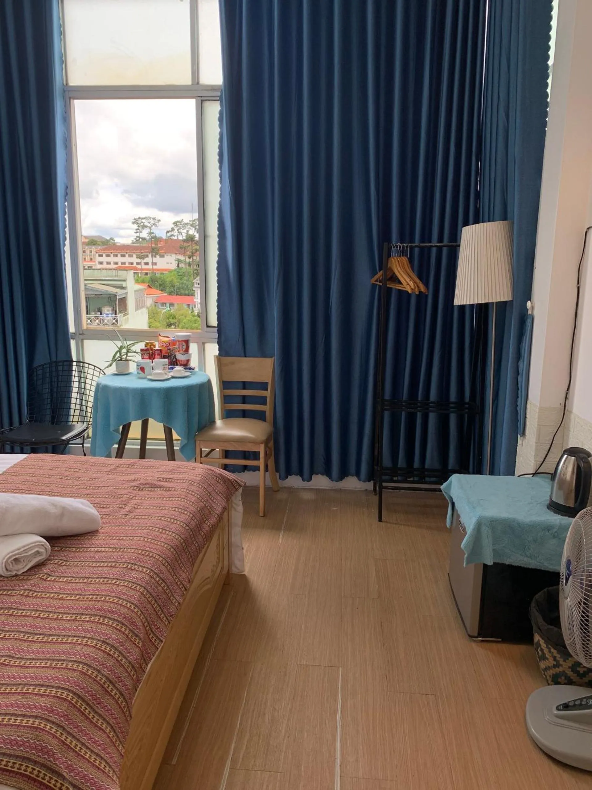 Bed in Chau Giang Hotel