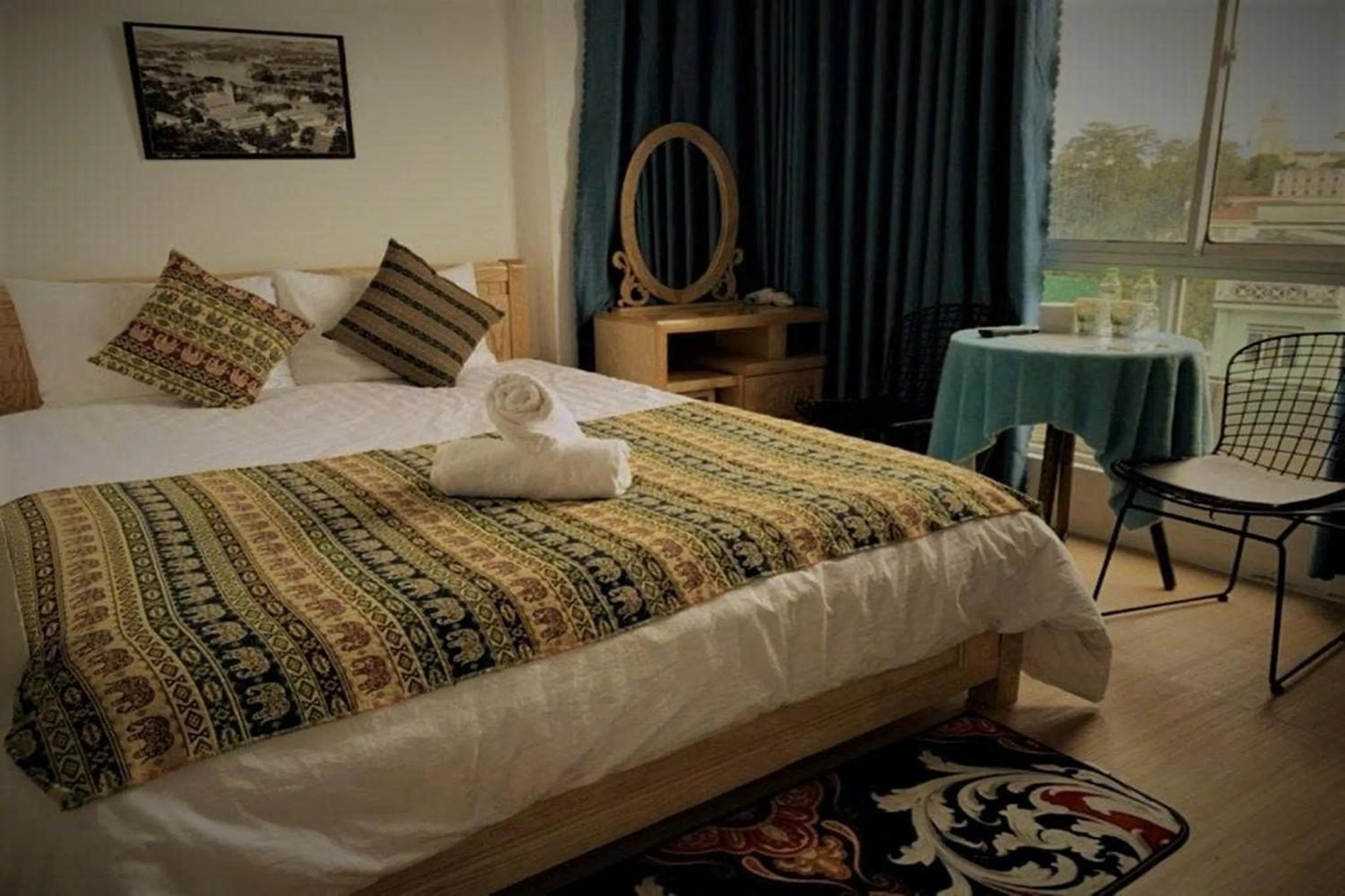 Bed in Chau Giang Hotel