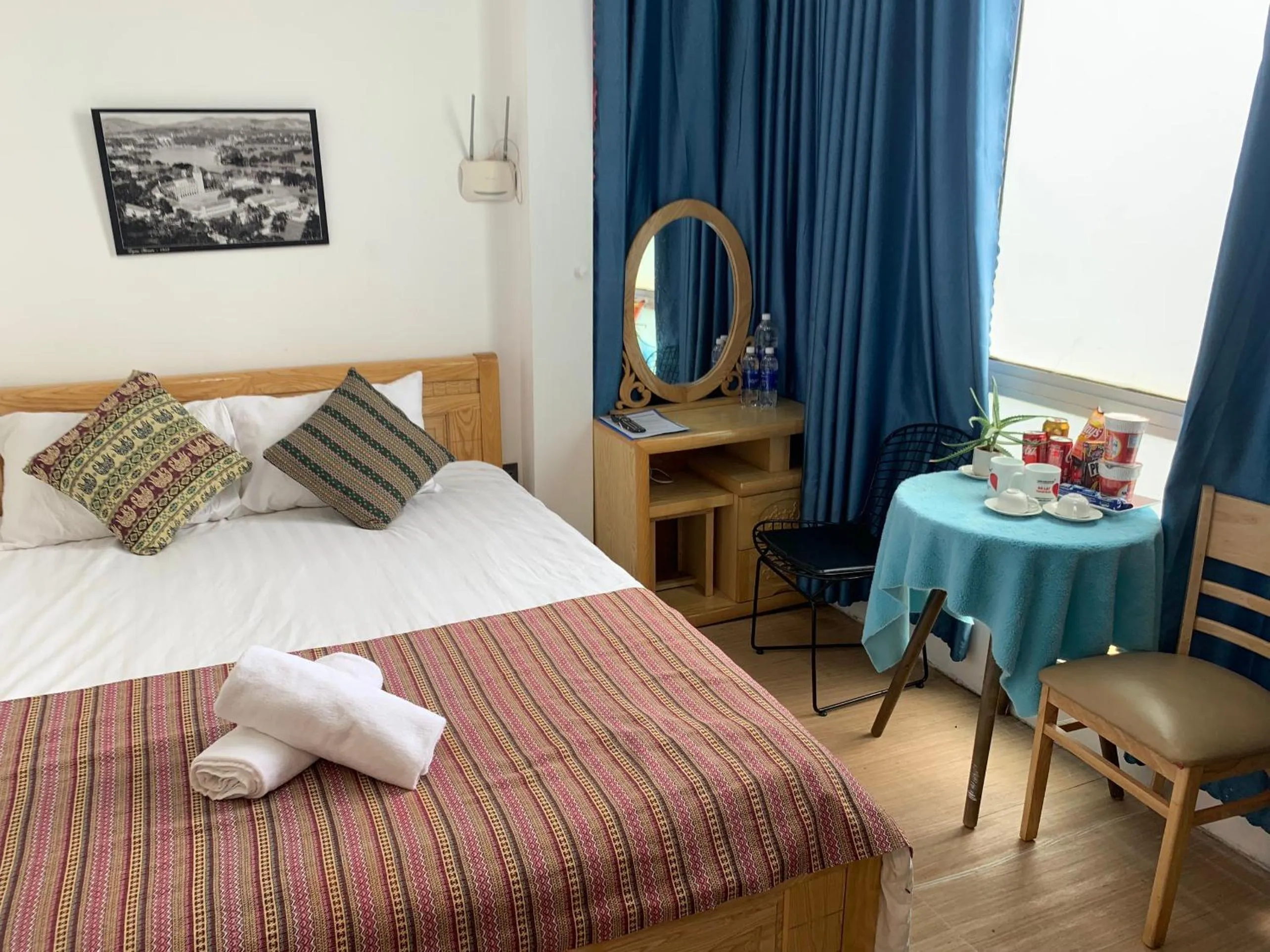 Bed in Chau Giang Hotel