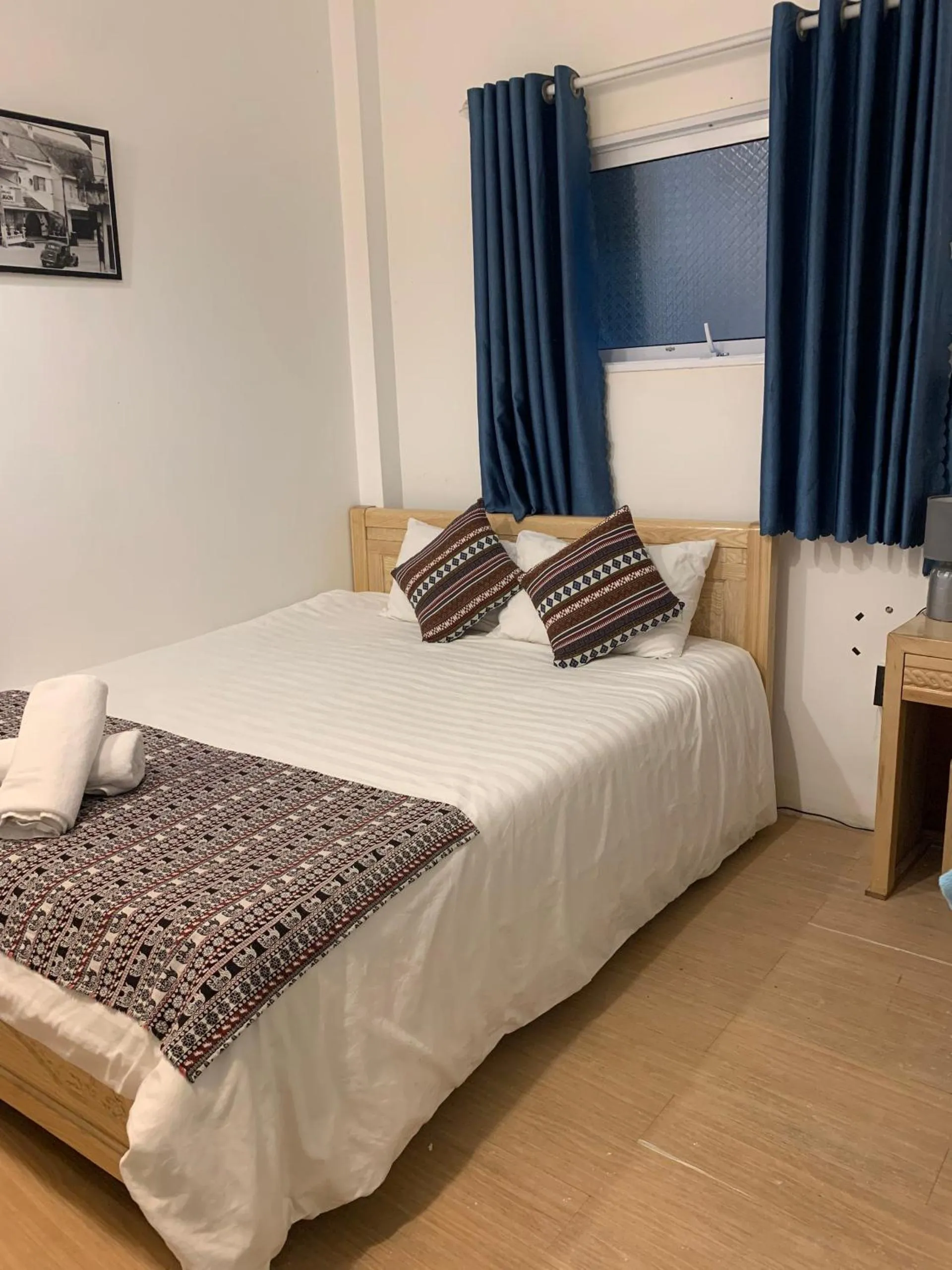 Bed in Chau Giang Hotel