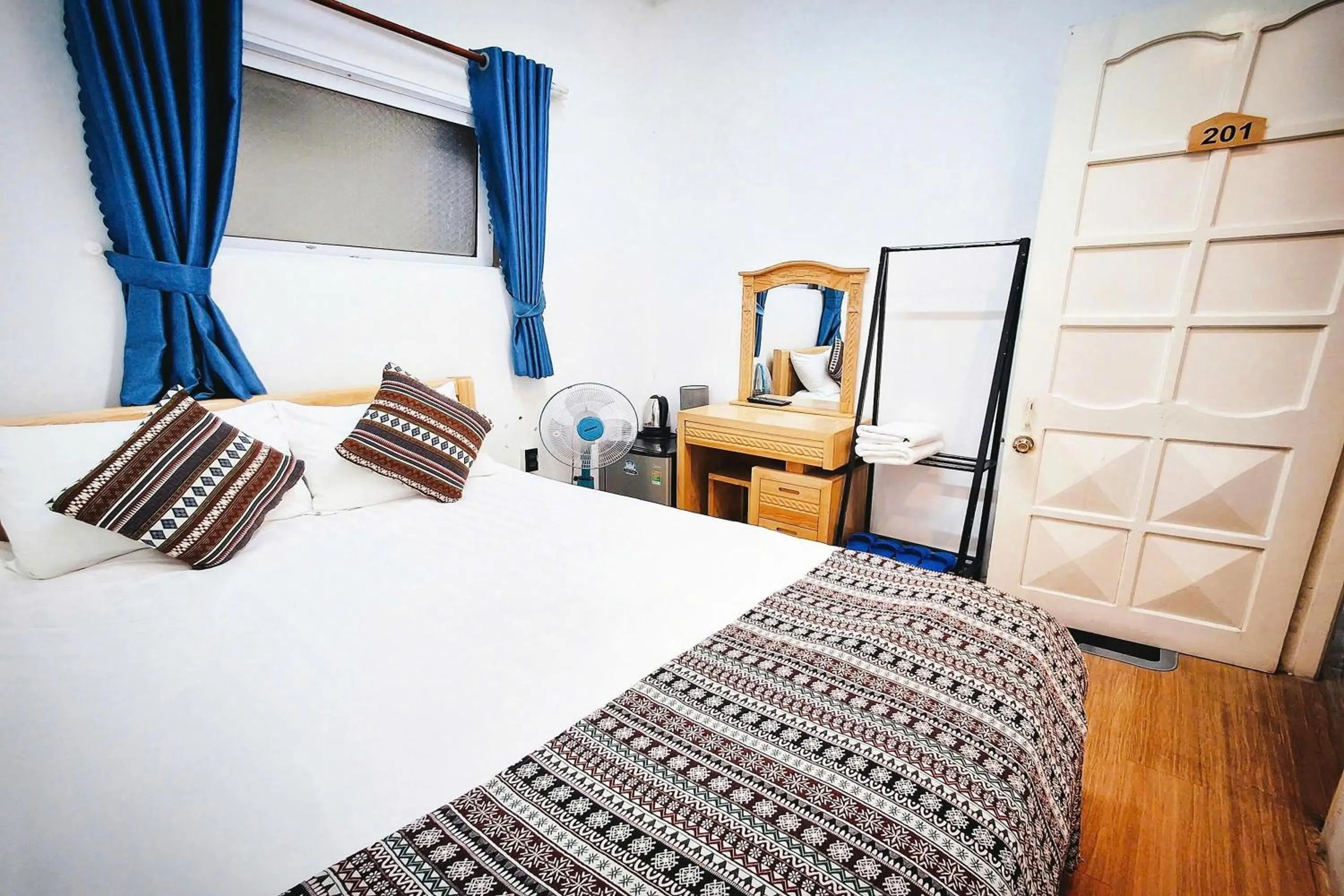 Bed in Chau Giang Hotel