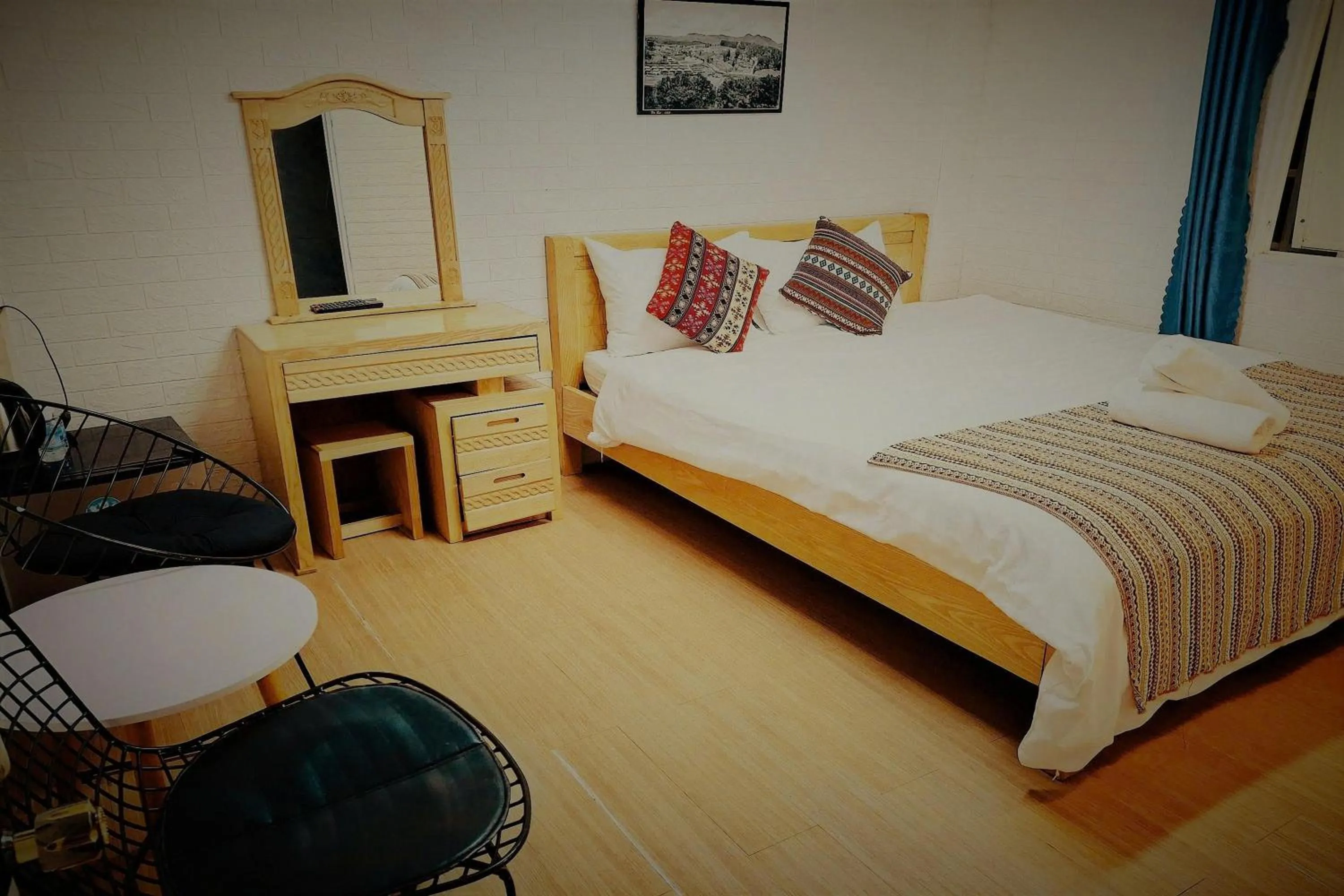 Bed in Chau Giang Hotel