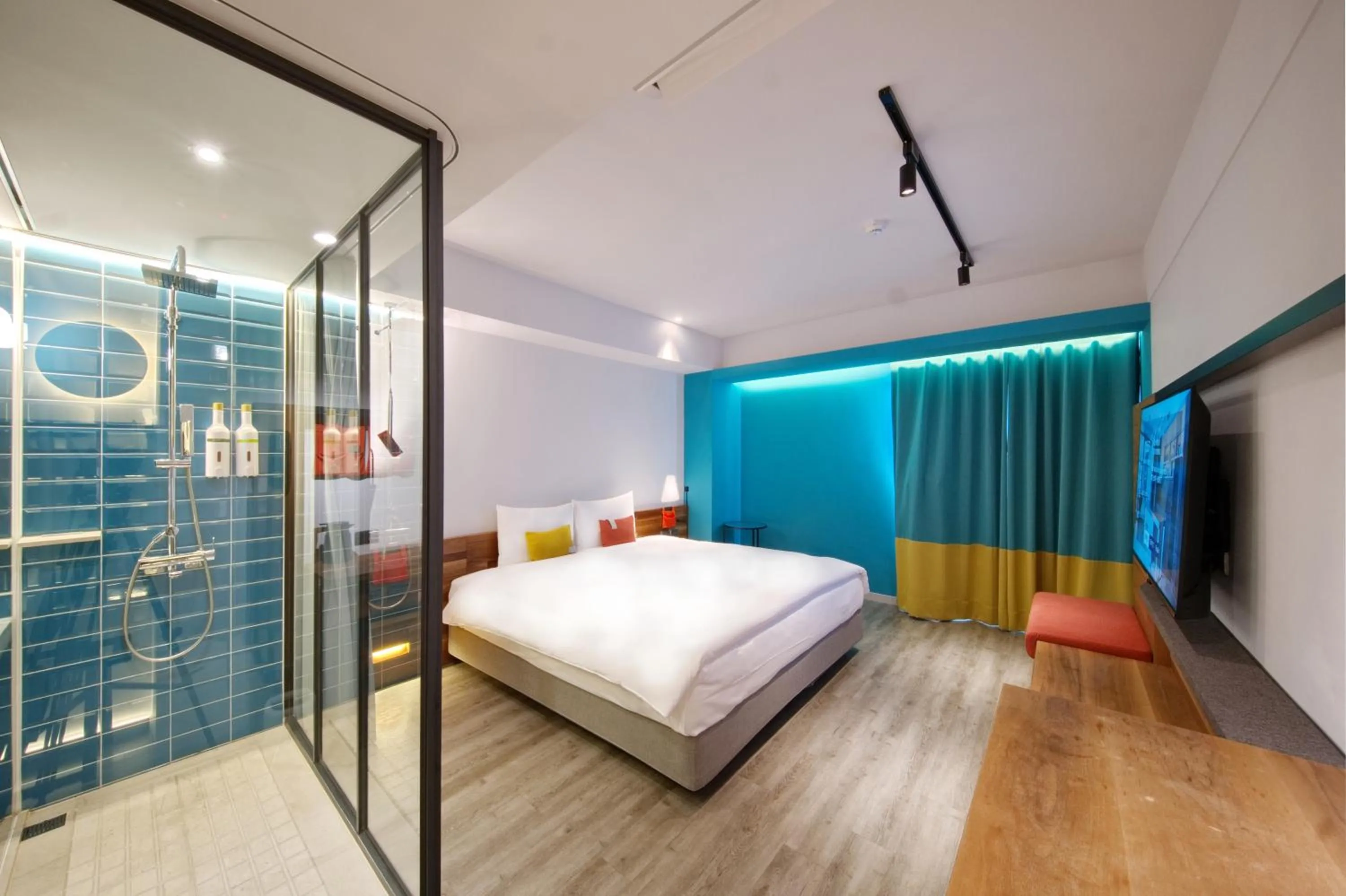 Bedroom, Bed in OLAH Poshtel - Hualien Zhongfu