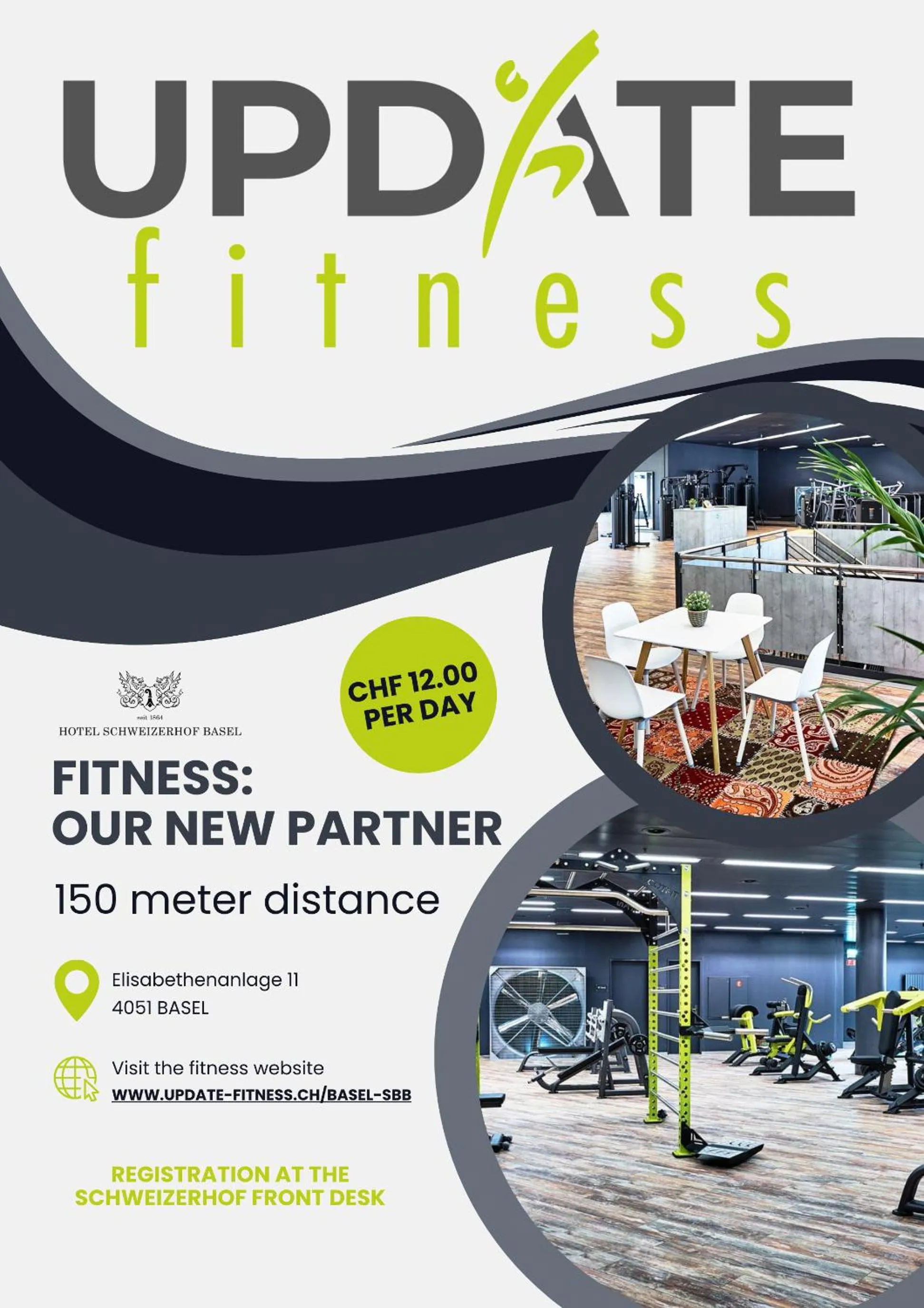 Fitness centre/facilities in Hotel Schweizerhof Basel