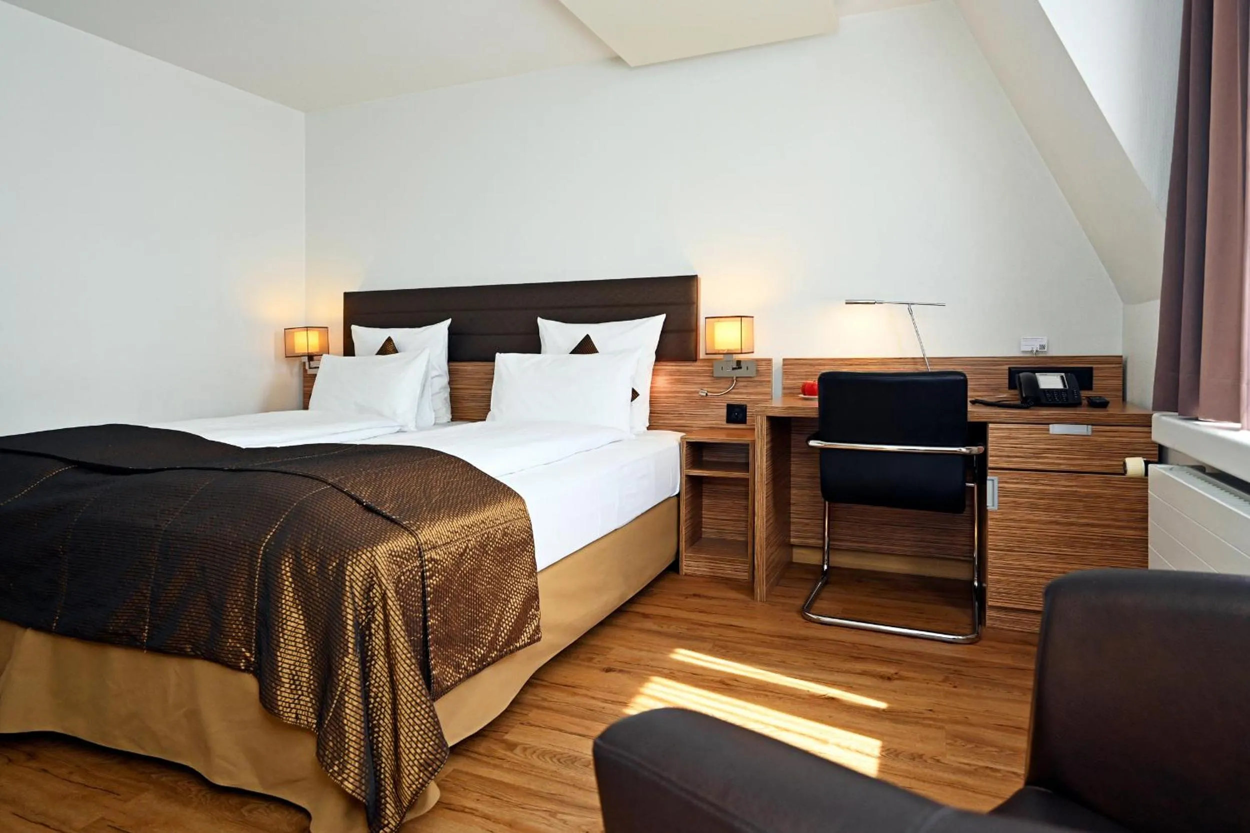 Bed in Hotel Stoller