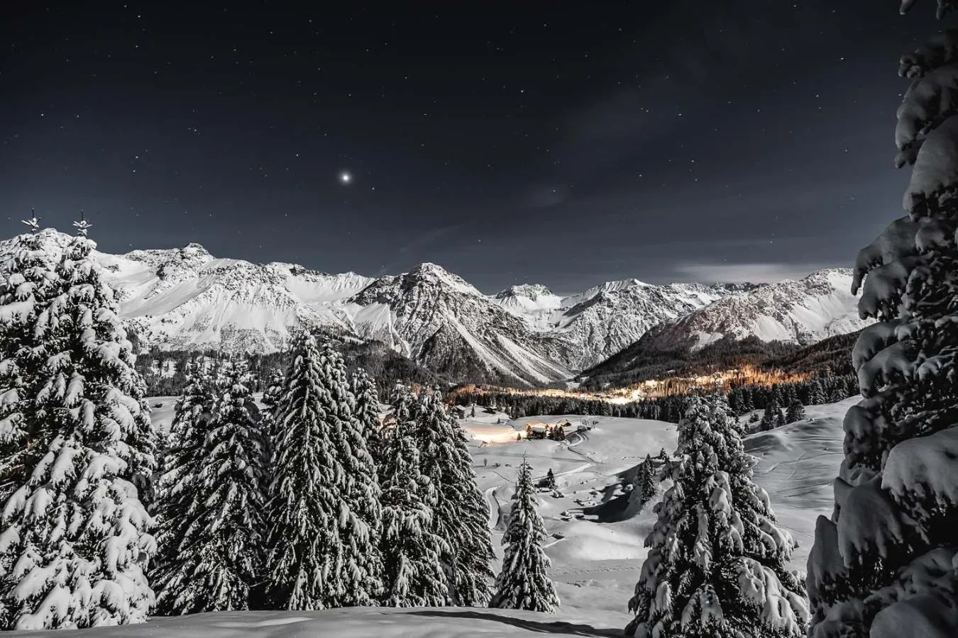 Winter in Hotel Alpensonne - Panoramazimmer & Restaurant