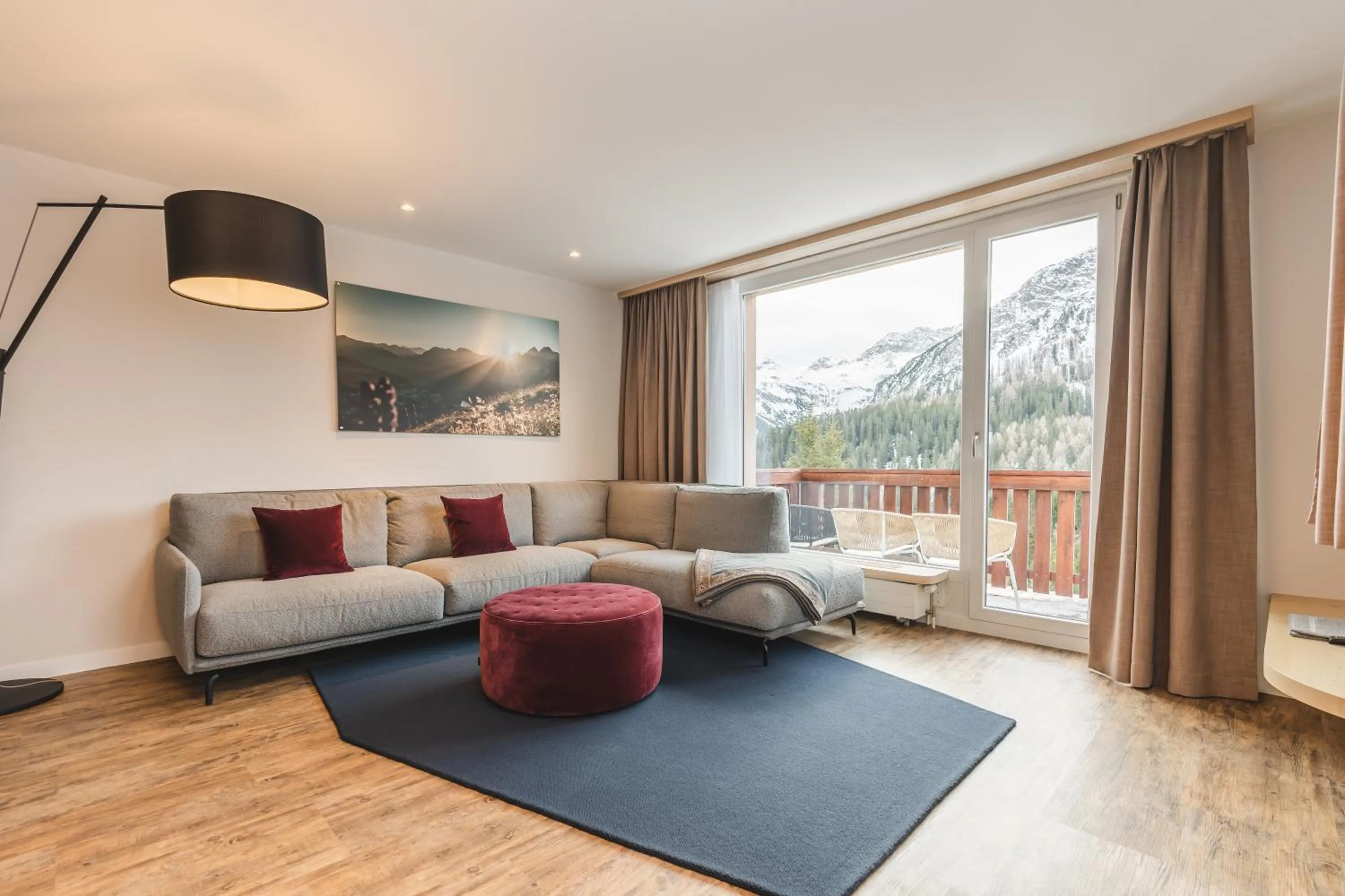 Living room in Hotel Alpensonne - Panoramazimmer & Restaurant