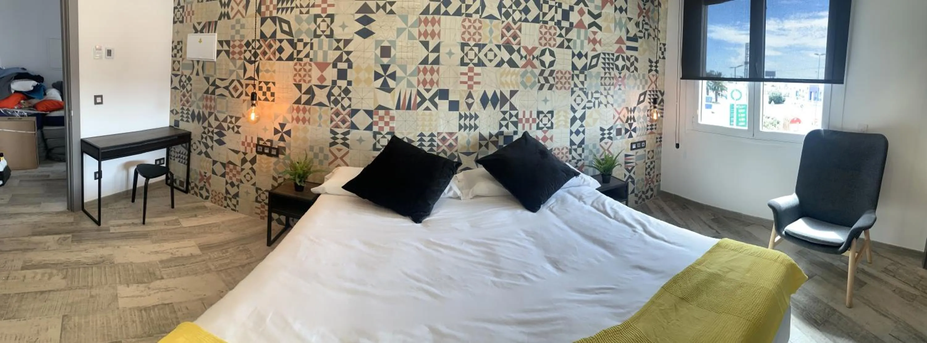 Bed in Hotel Riojano