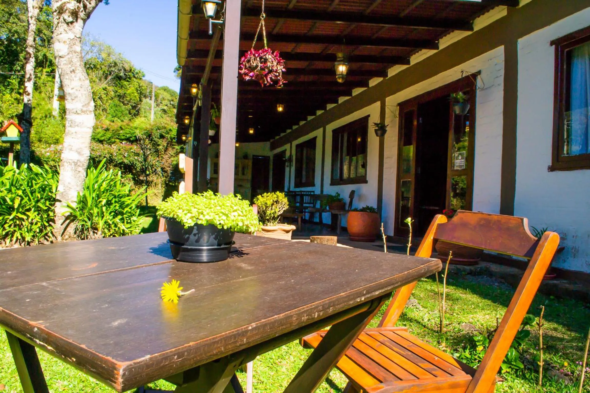 Patio in Pousada VillaSerrana