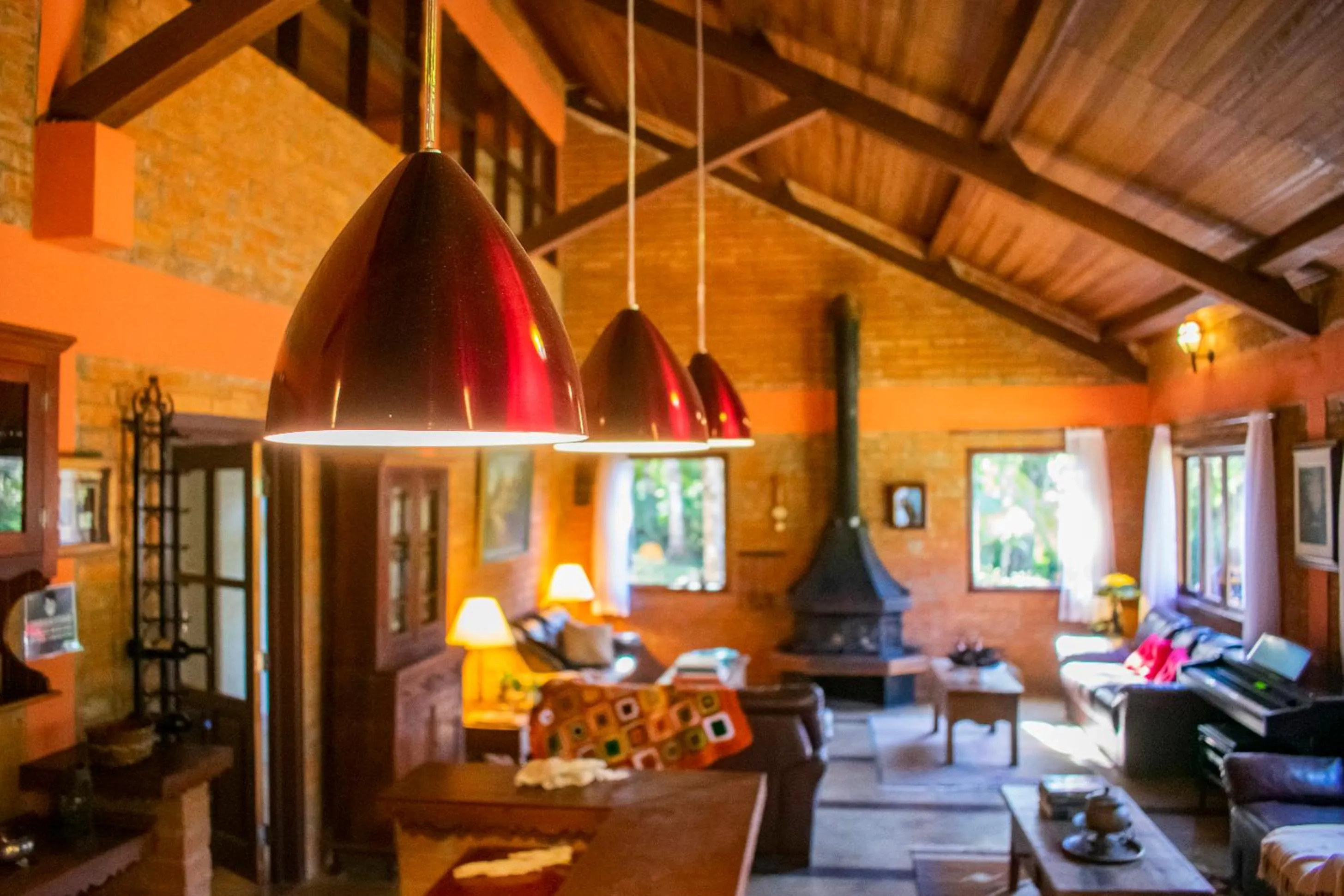 Communal lounge/ TV room in Pousada VillaSerrana