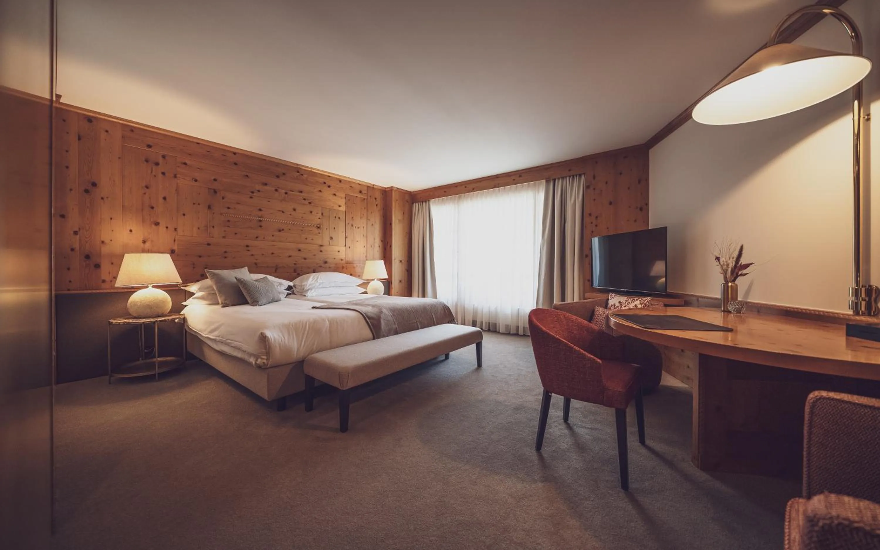 Bedroom, Bed in Hotel Waldhuus