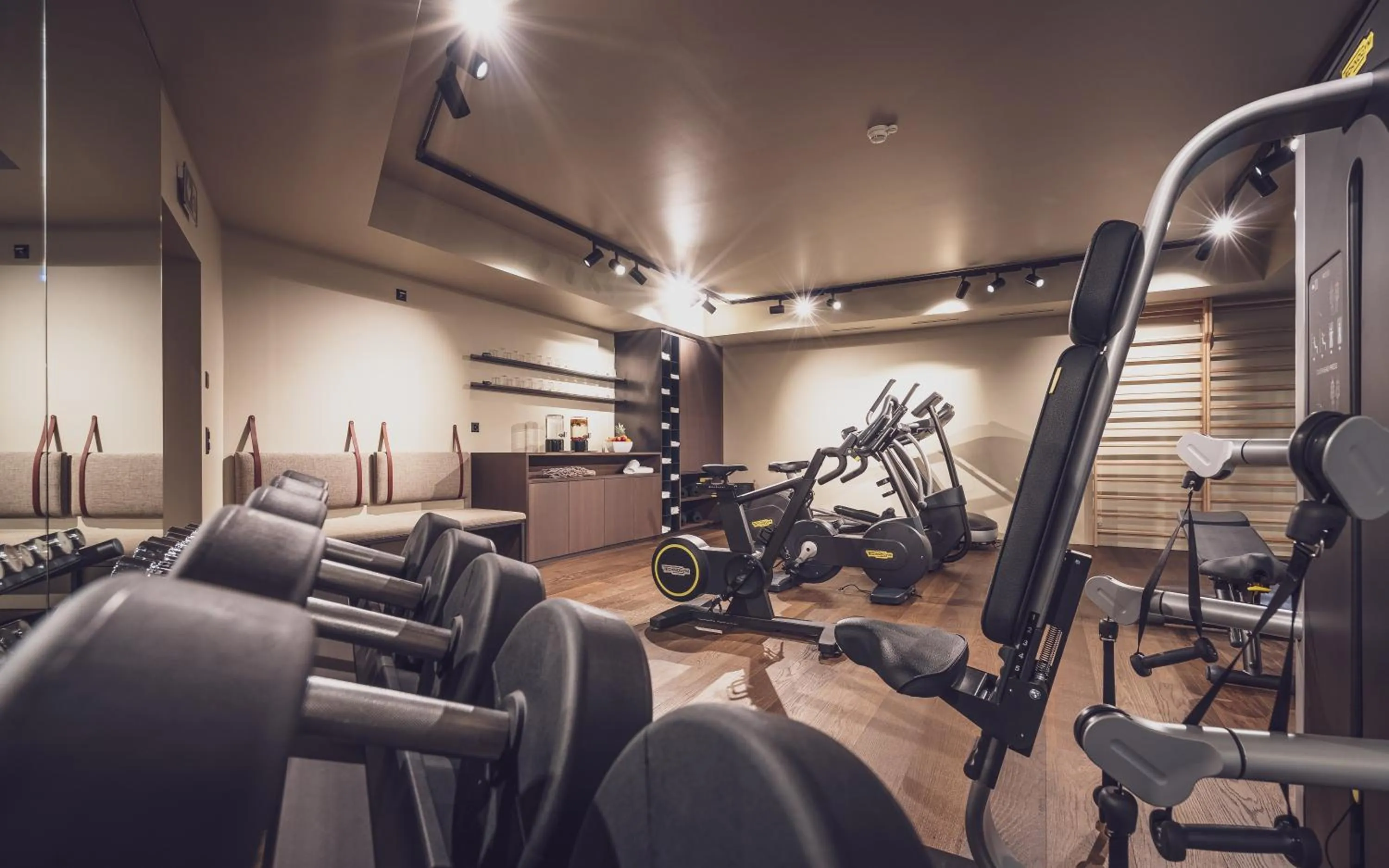 Fitness centre/facilities in Hotel Waldhuus