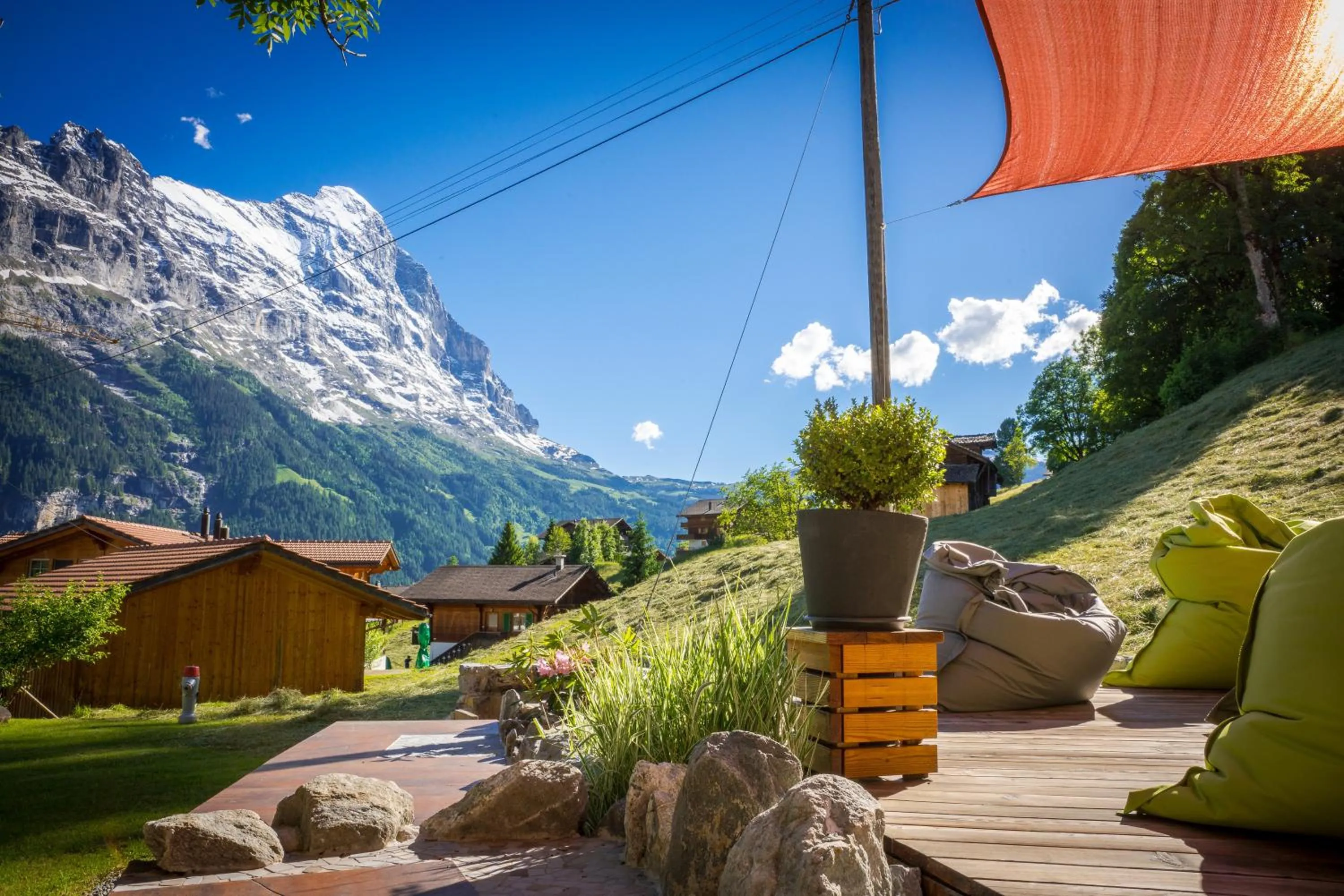 Garden in Hotel Lauberhorn - Home for Outdoor Activities